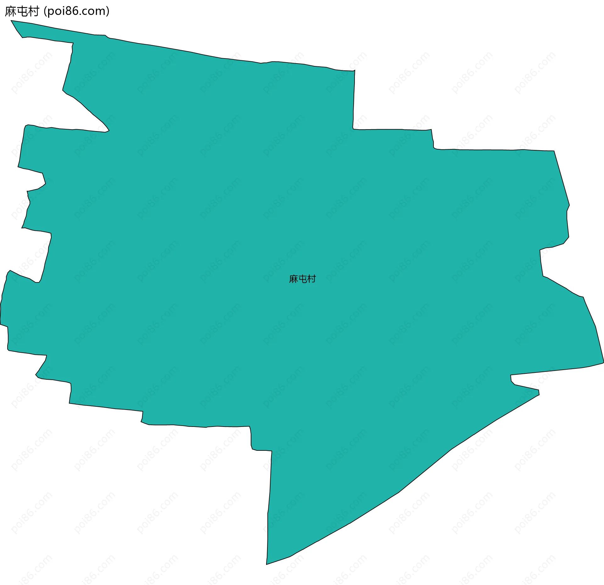 麻屯村边界地图