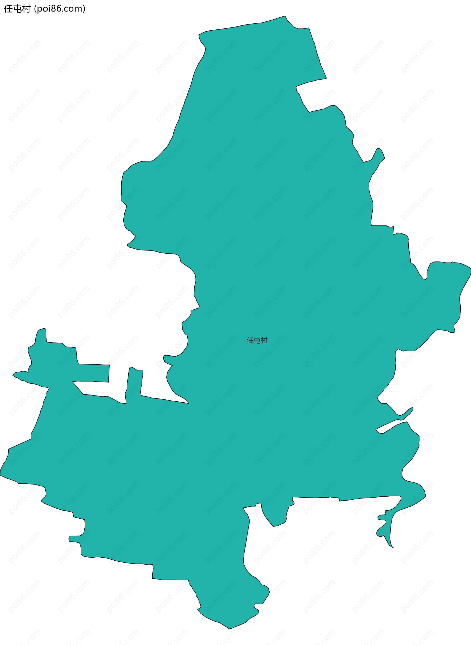 任屯村边界地图