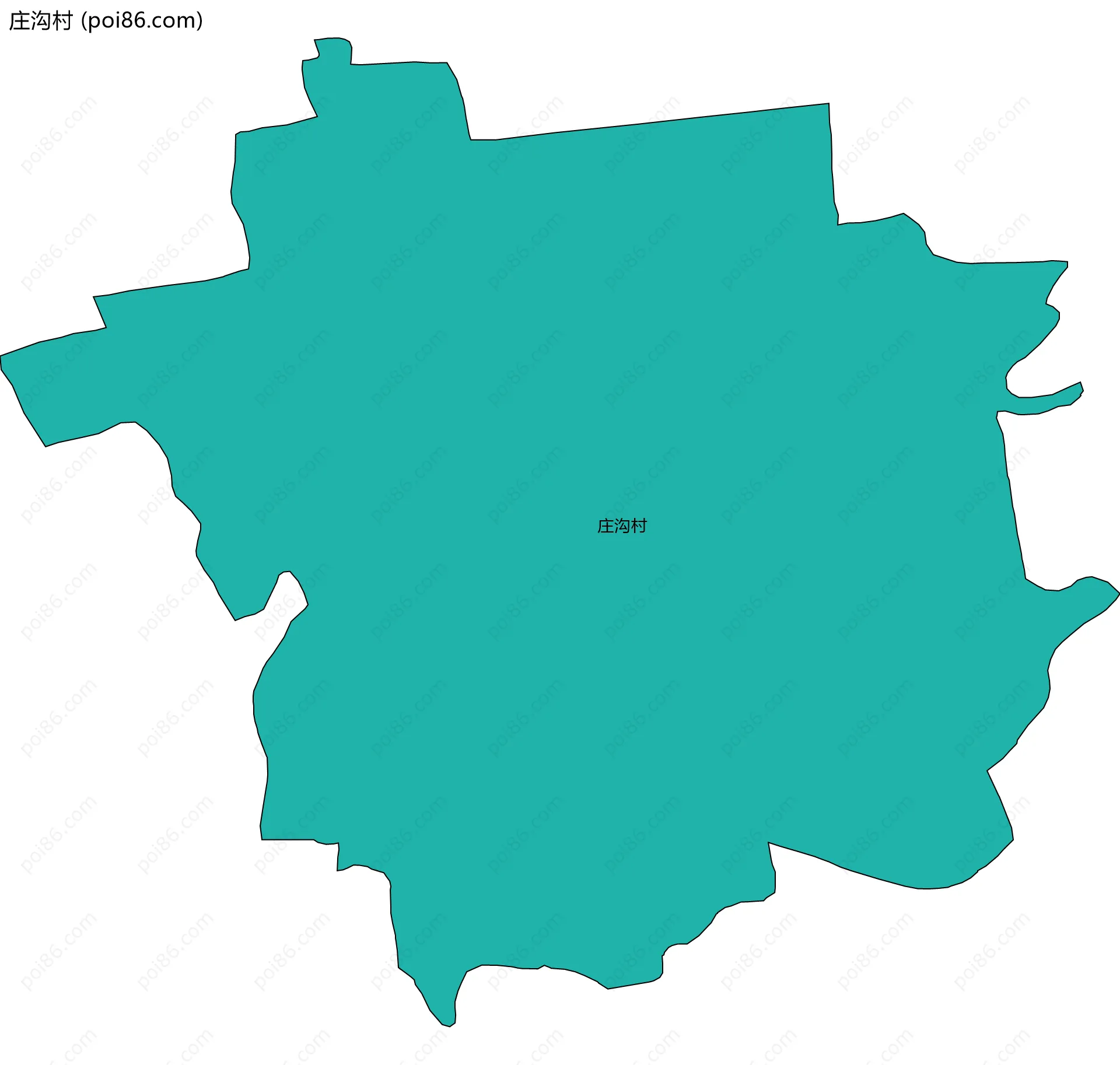 庄沟村边界地图