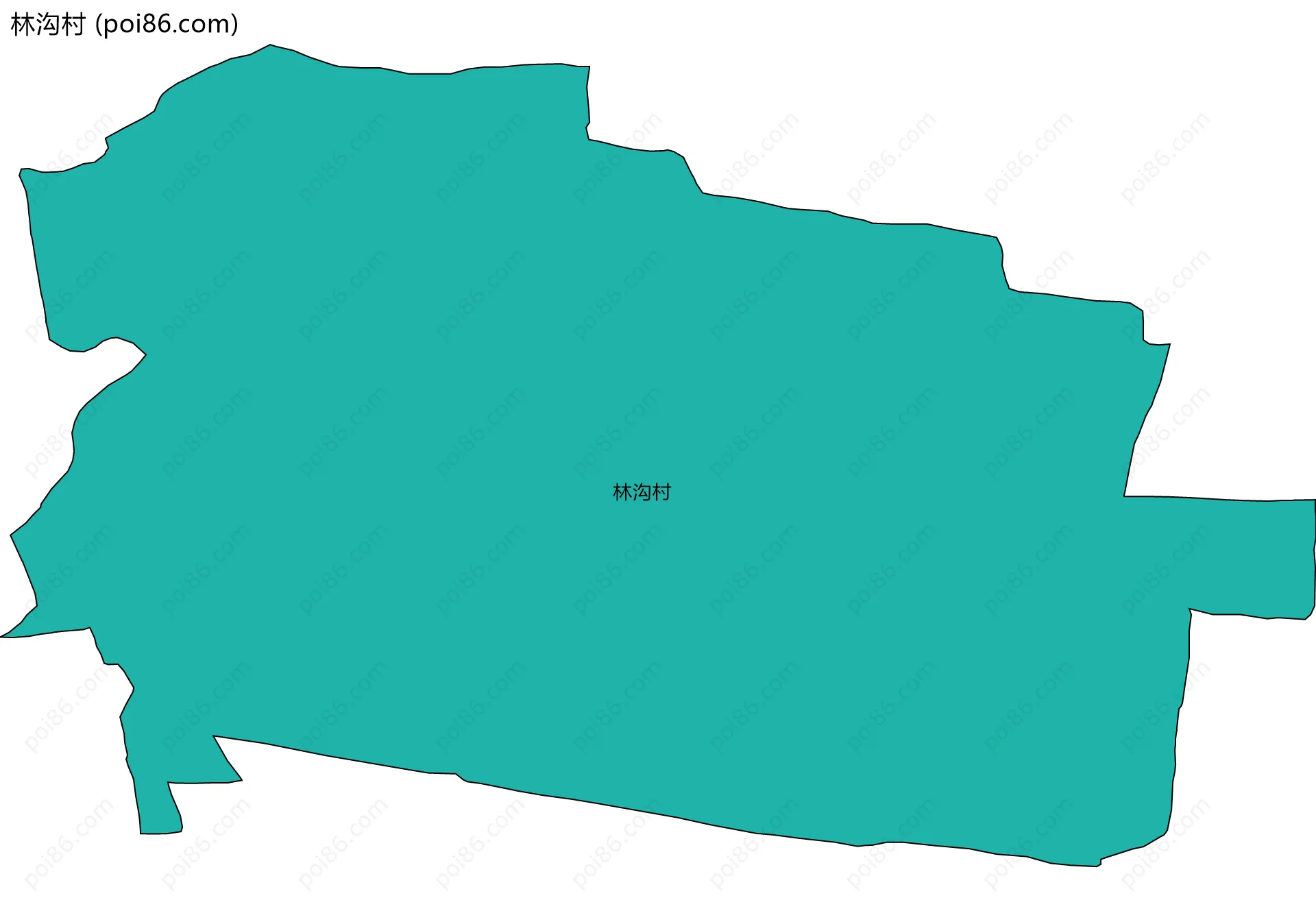 林沟村边界地图
