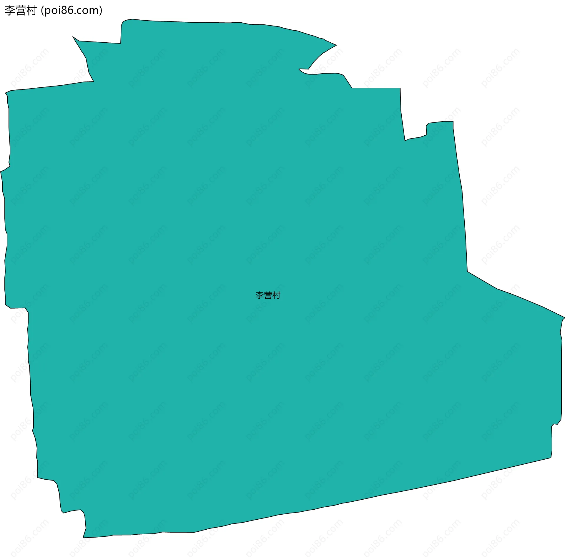 李营村边界地图