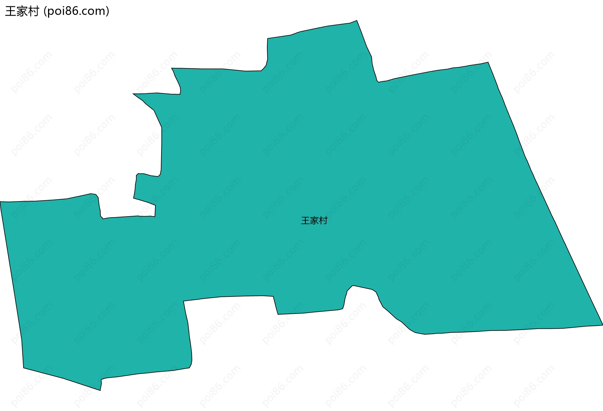 王家村边界地图