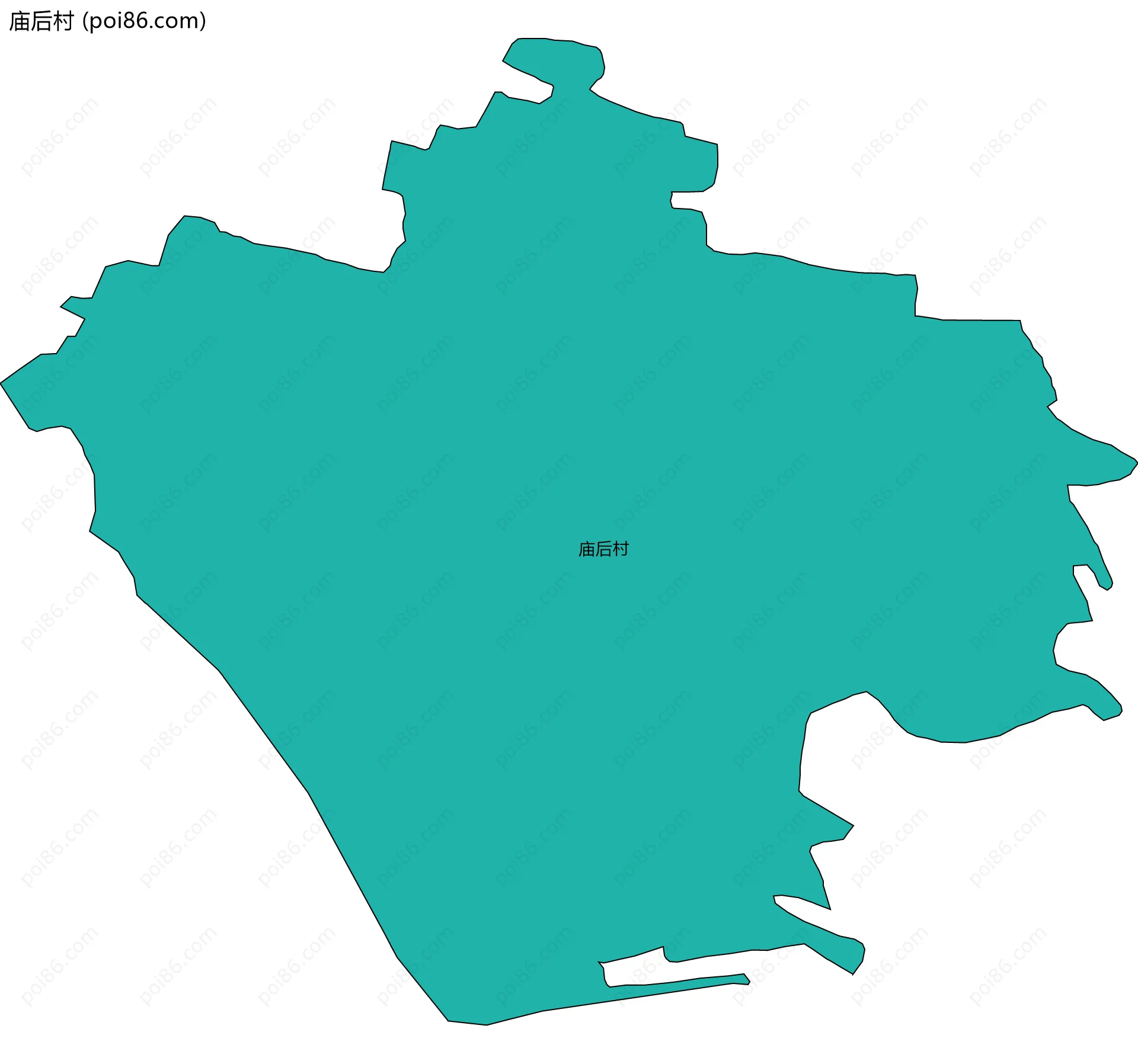 庙后村边界地图