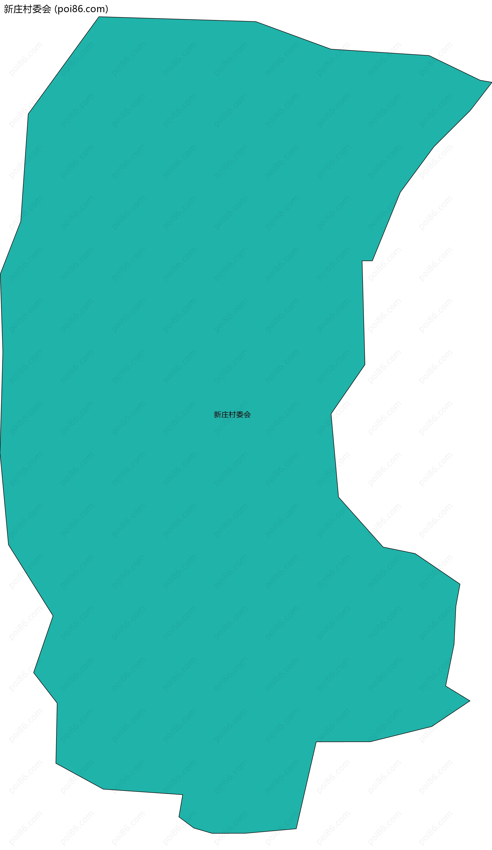 新庄村委会边界地图