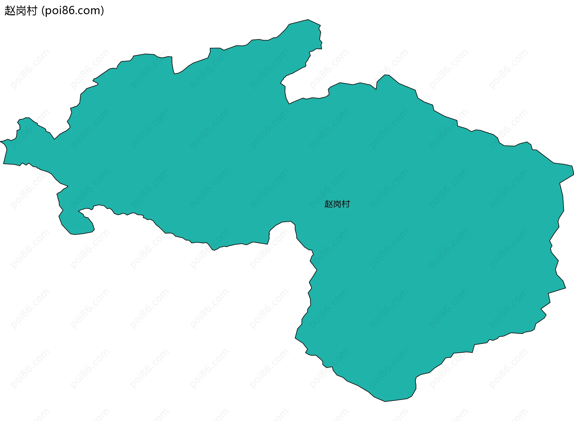 赵岗村边界地图