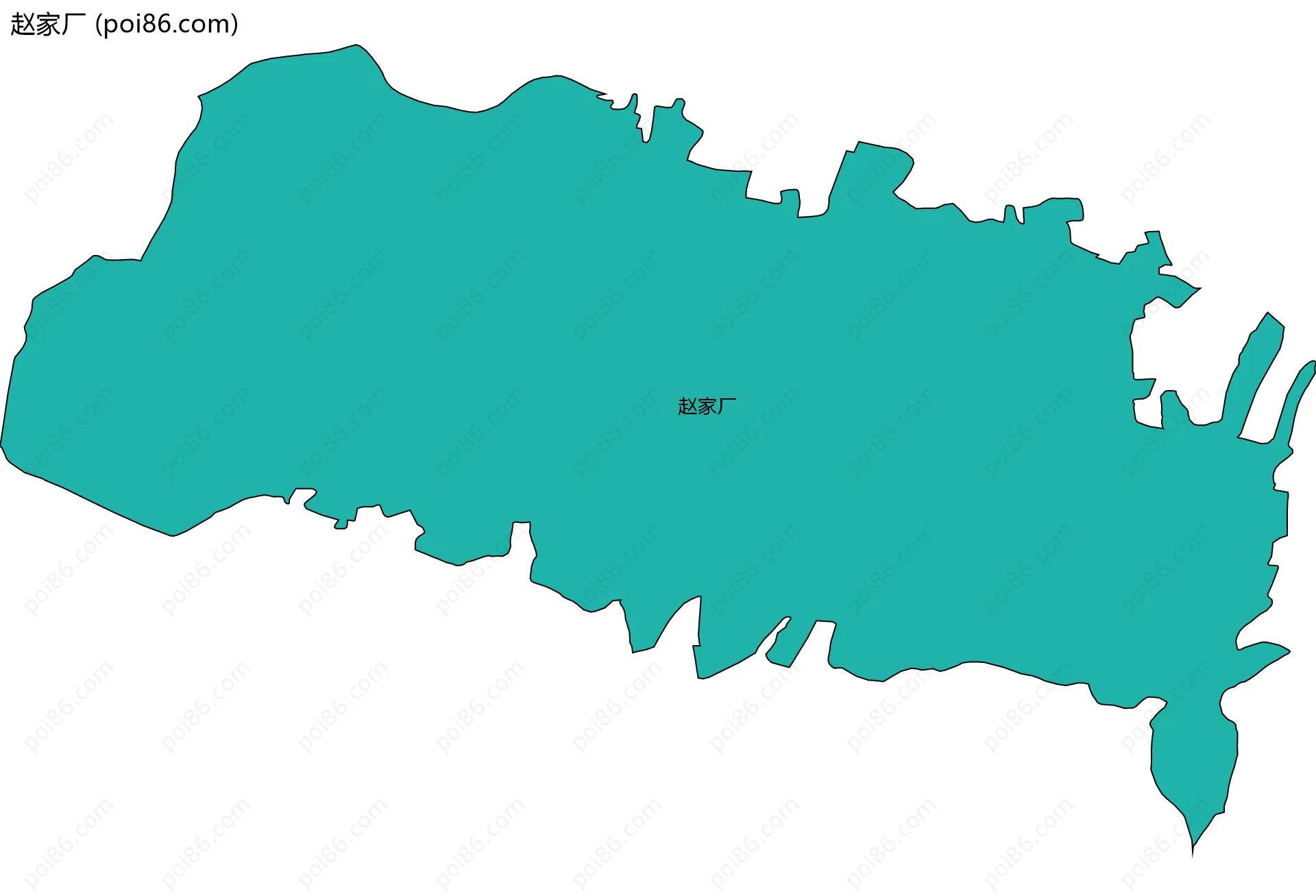 赵家厂边界地图