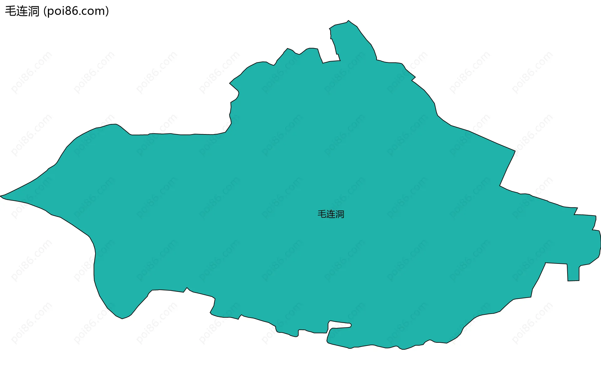 毛连洞边界地图