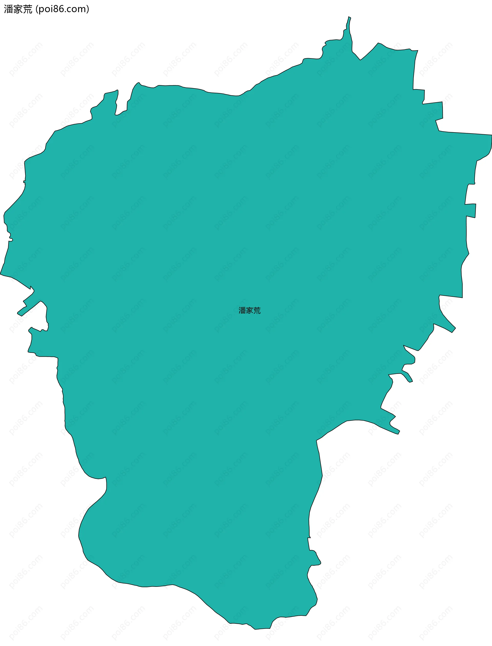 潘家荒边界地图