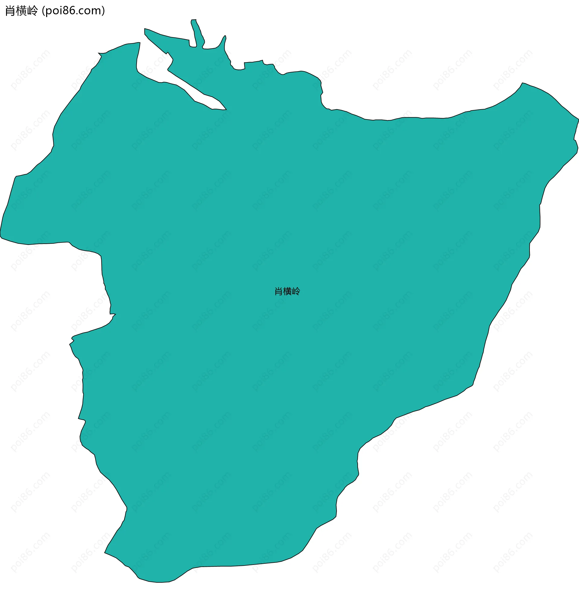 肖横岭边界地图