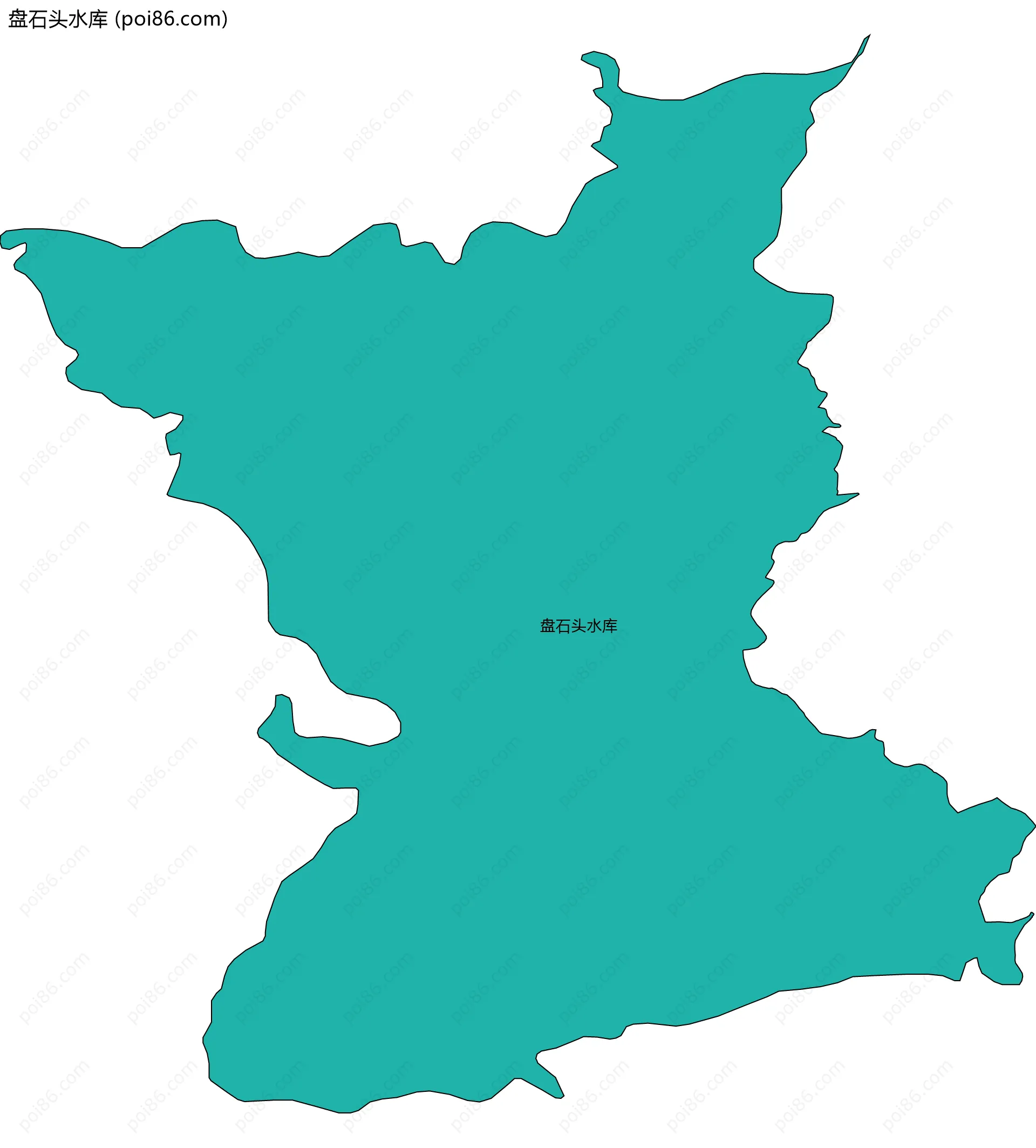 盘石头水库边界地图