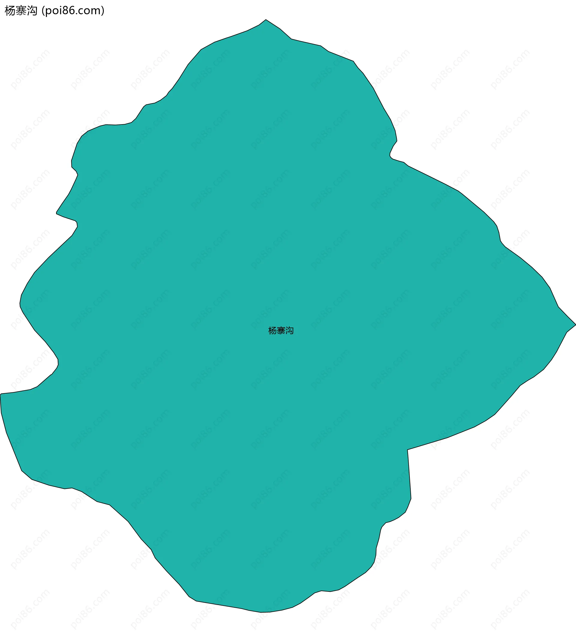 杨寨沟边界地图