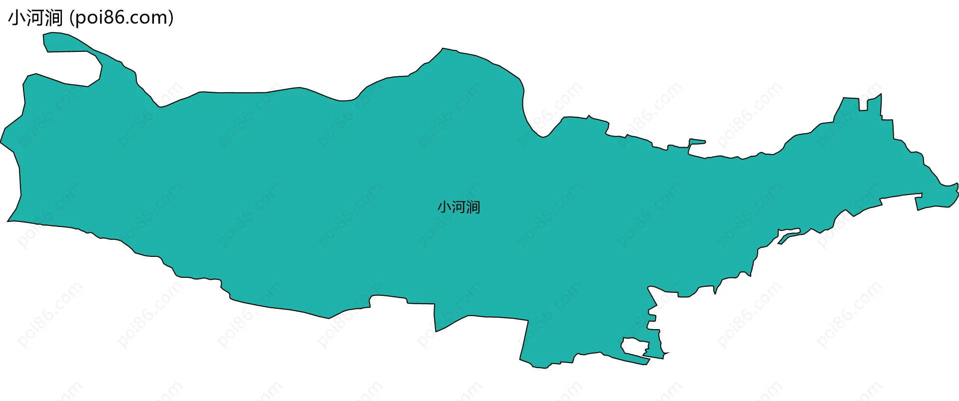 小河涧边界地图