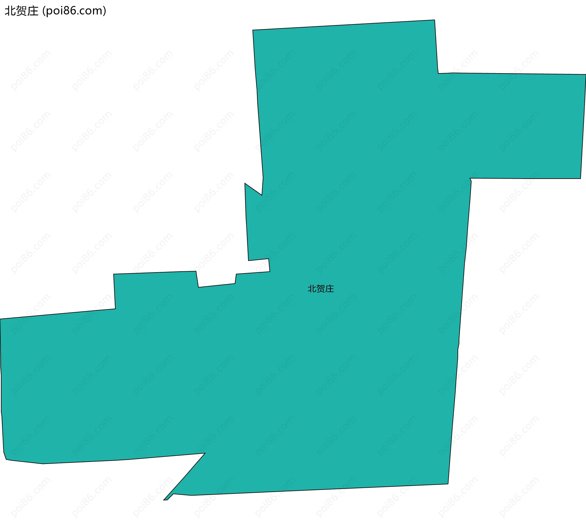 北贺庄边界地图