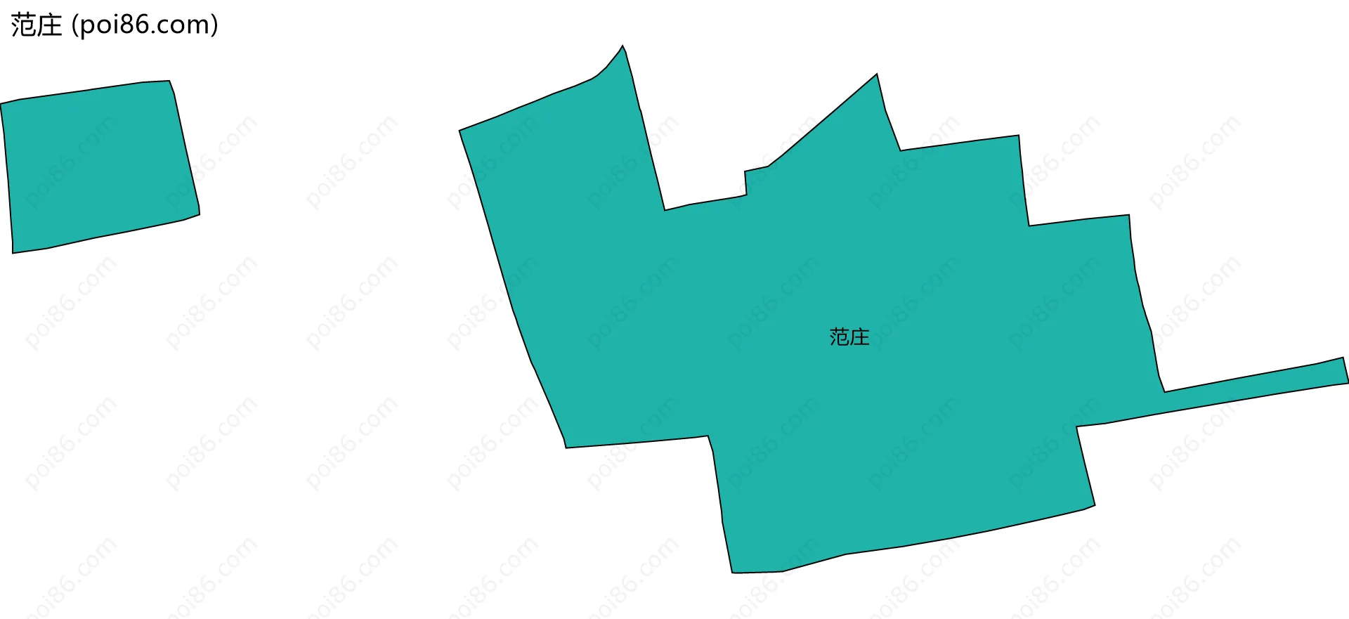 范庄边界地图
