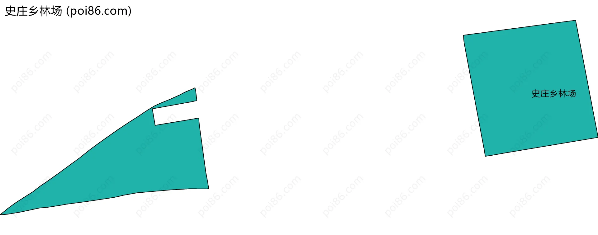 史庄乡林场边界地图