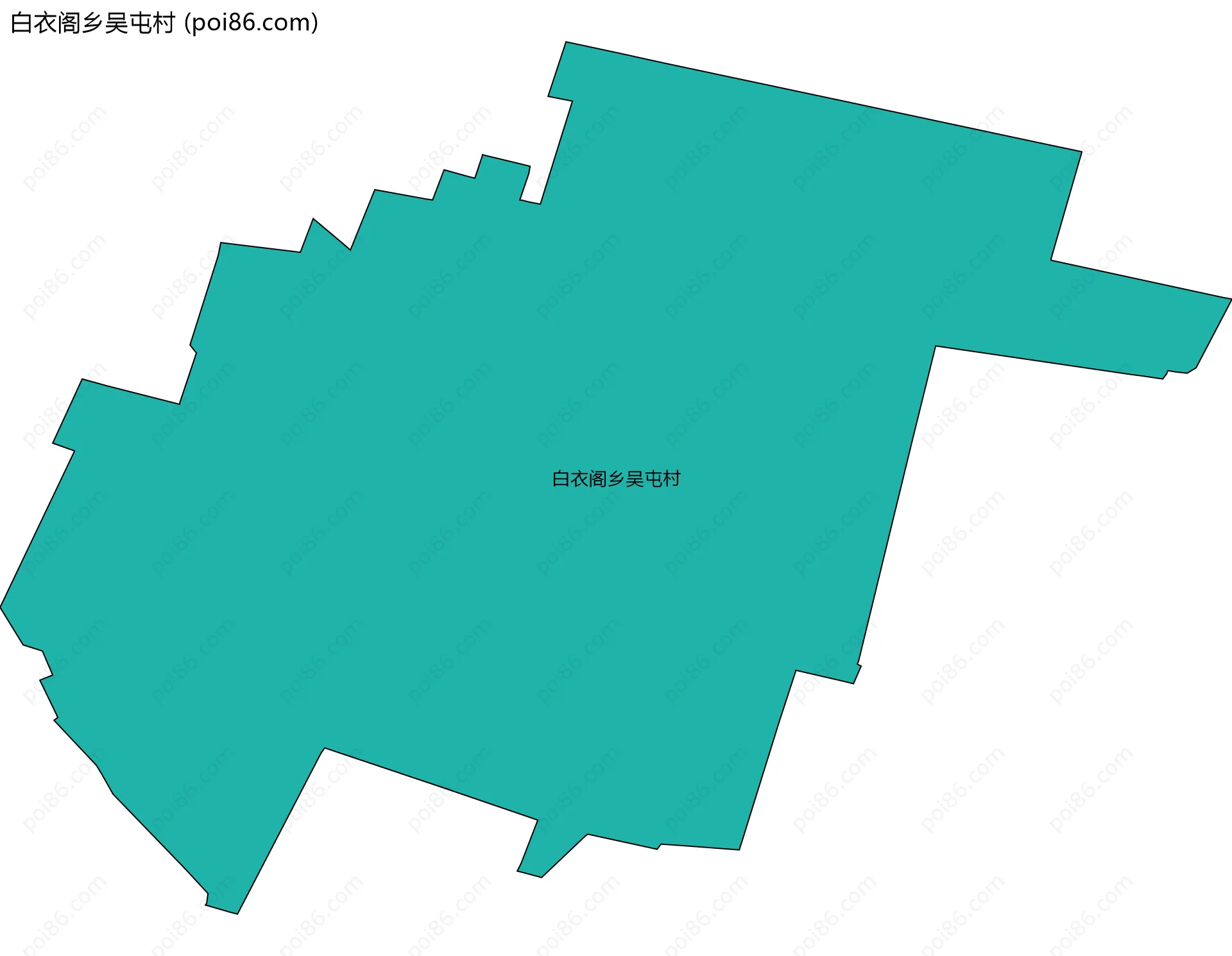 白衣阁乡吴屯村边界地图