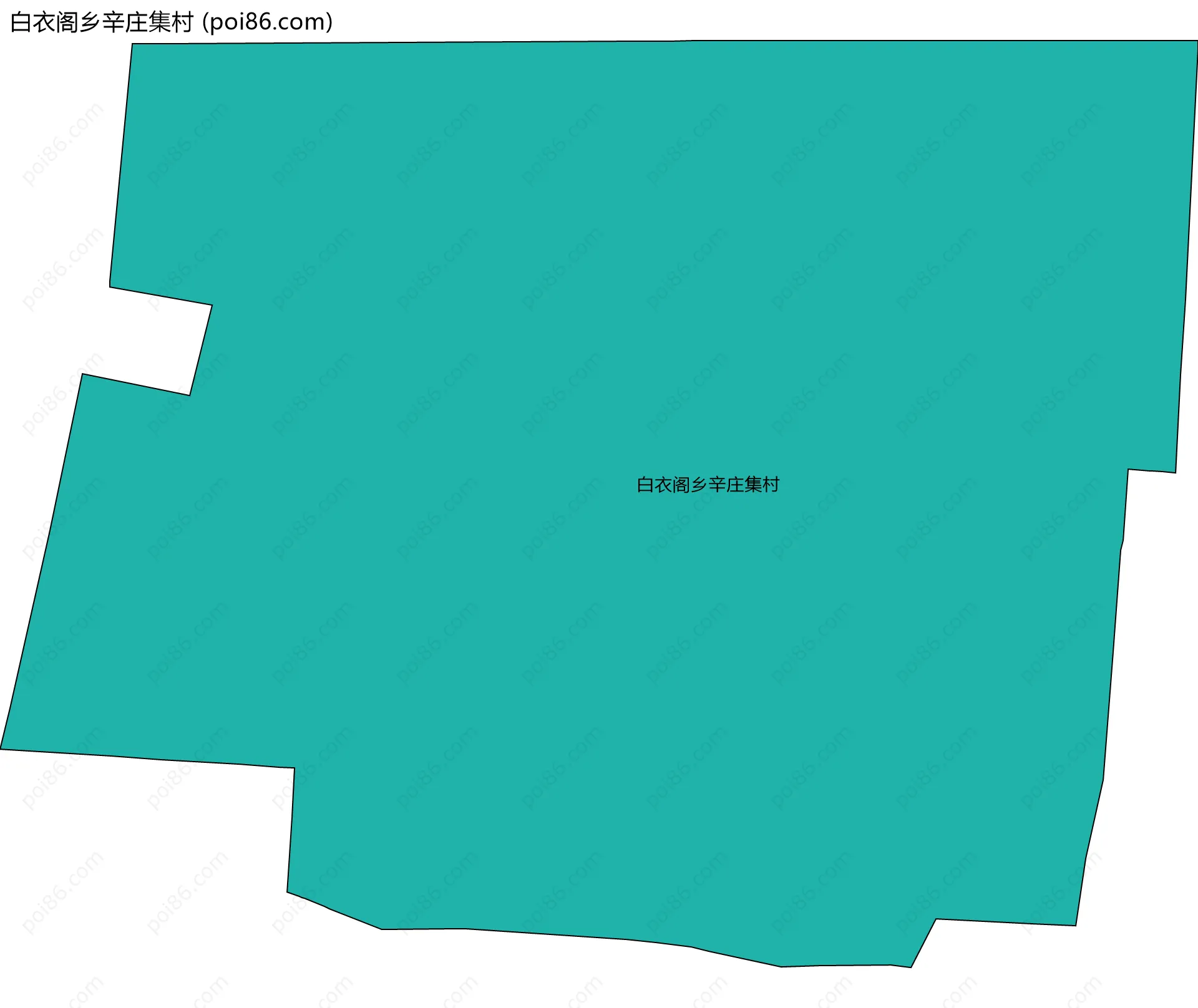 白衣阁乡辛庄集村边界地图
