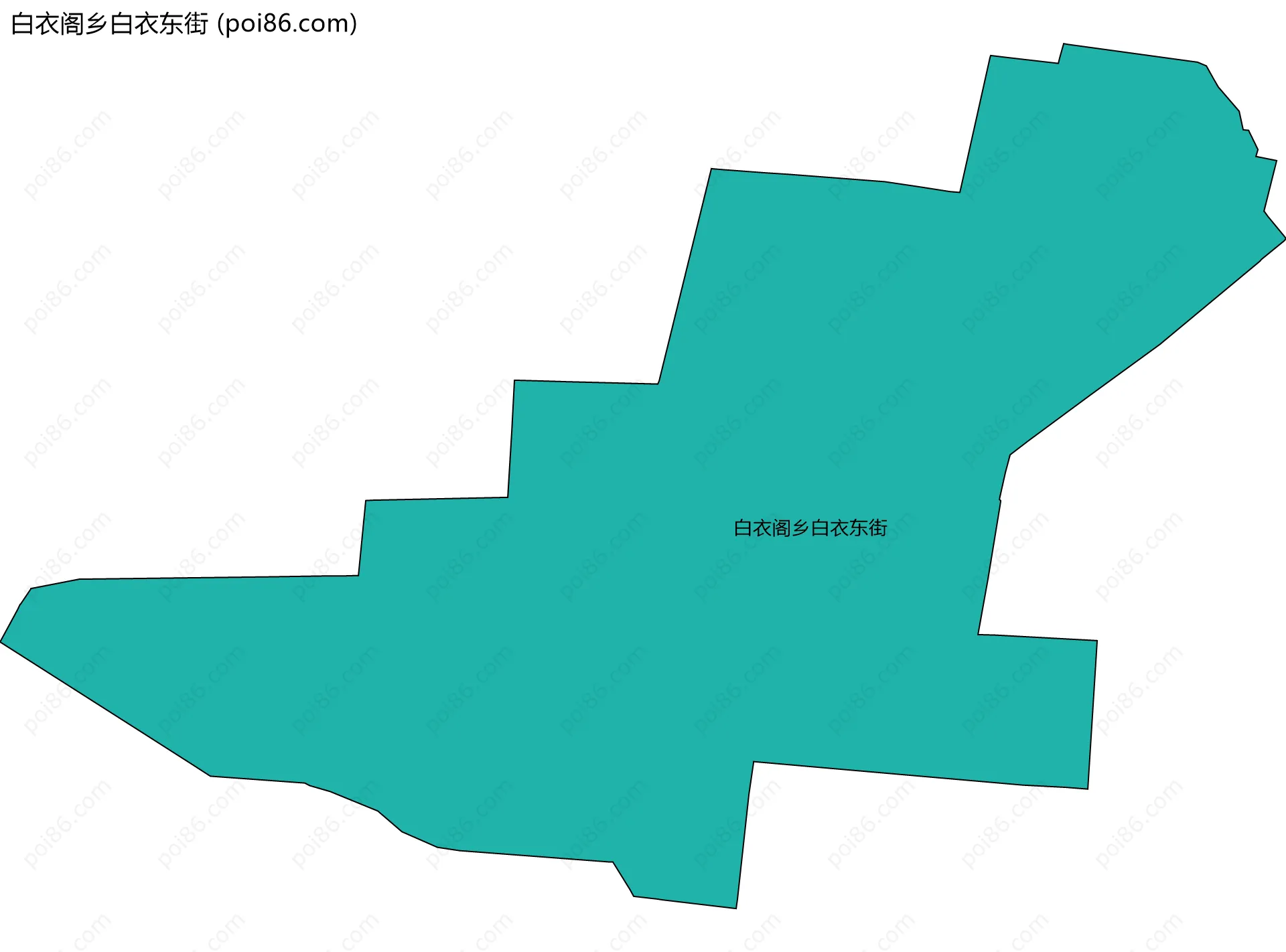 白衣阁乡白衣东街边界地图