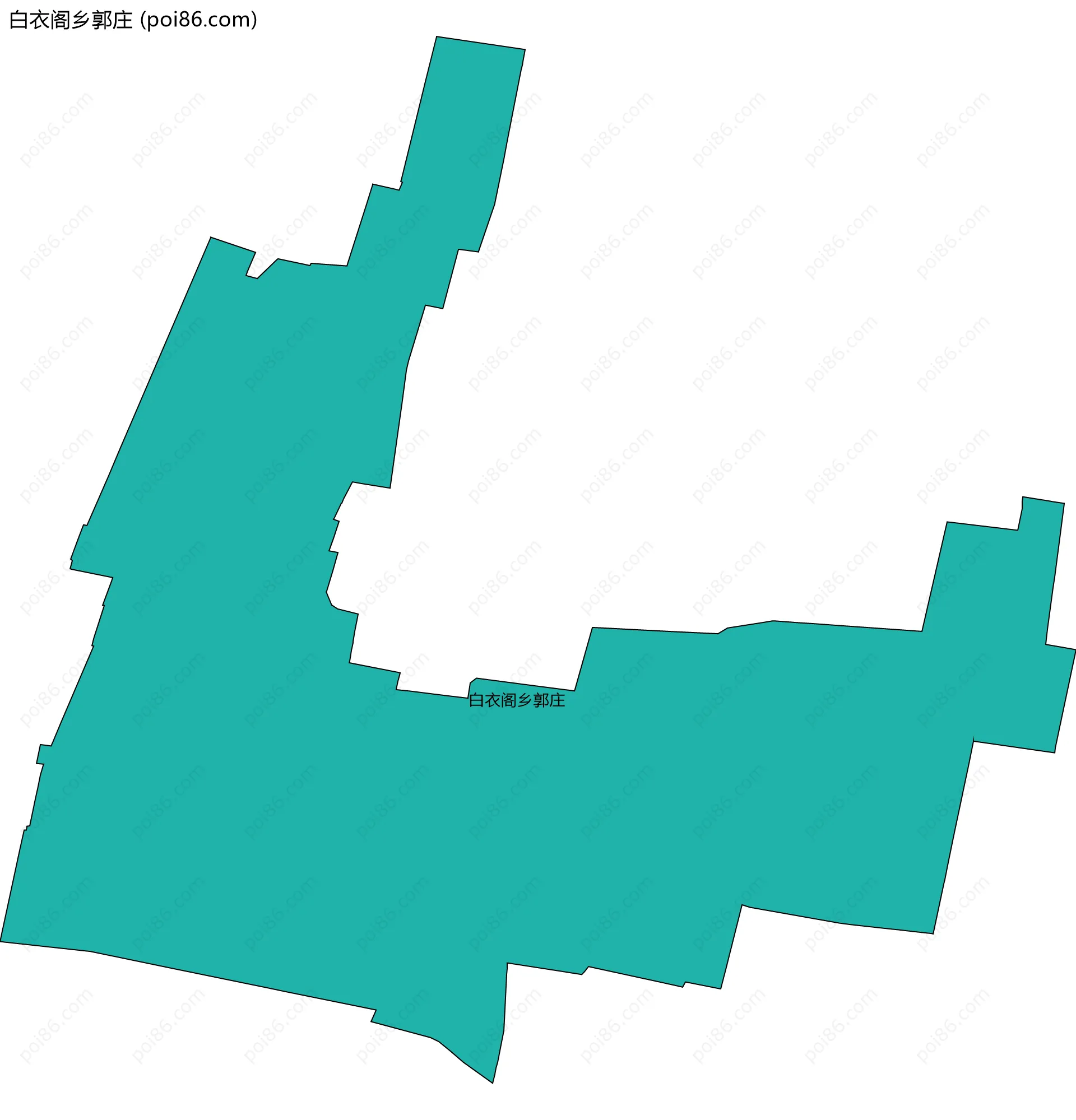 白衣阁乡郭庄边界地图