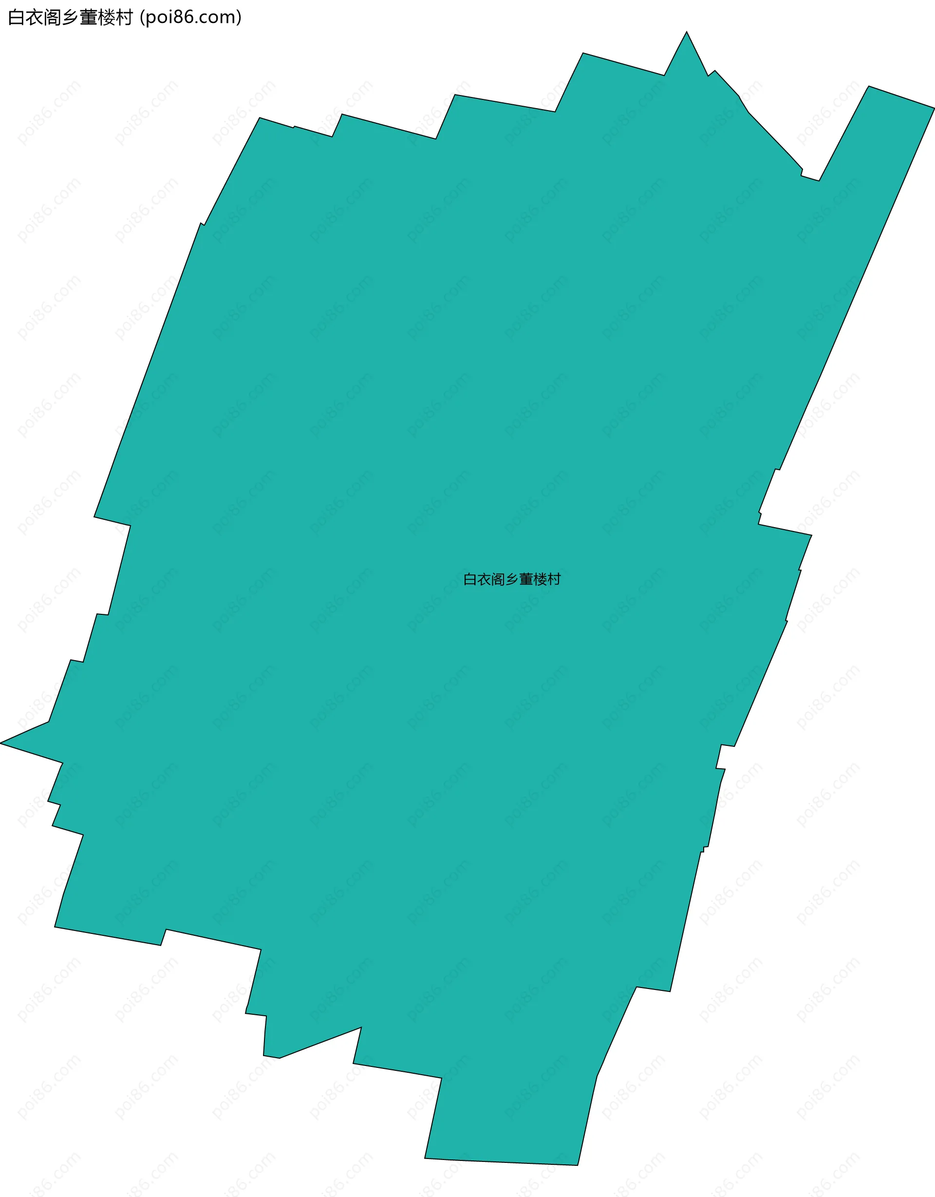 白衣阁乡董楼村边界地图