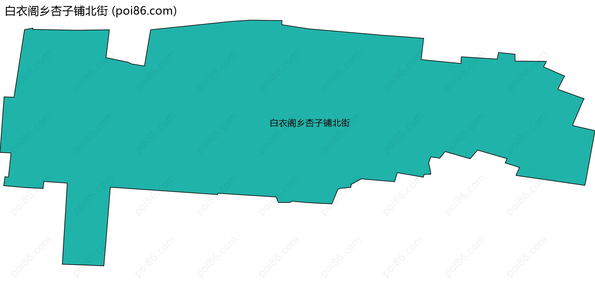 白衣阁乡杏子铺北街边界地图