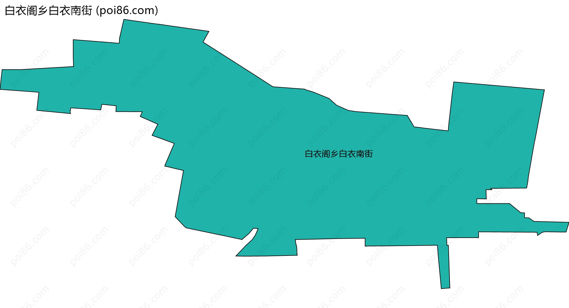 白衣阁乡白衣南街边界地图