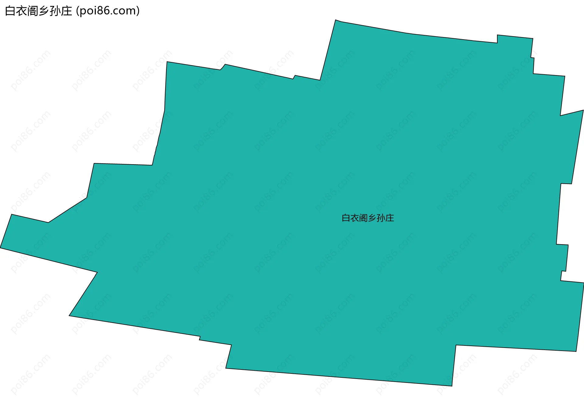 白衣阁乡孙庄边界地图