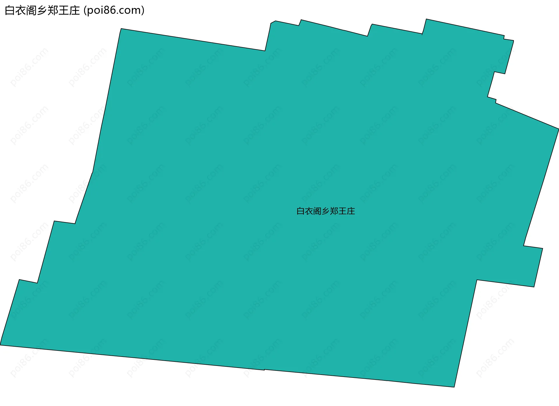 白衣阁乡郑王庄边界地图