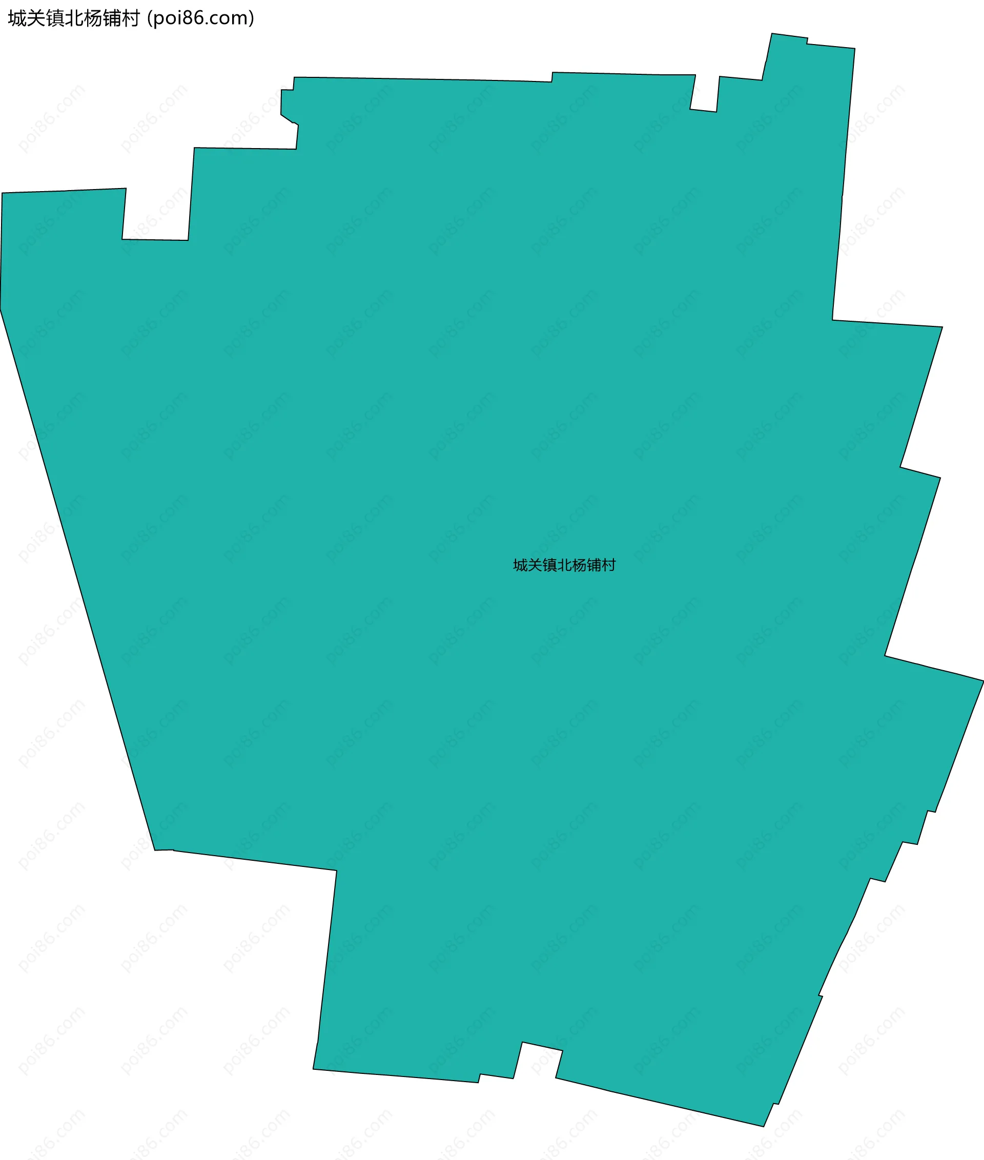 城关镇北杨铺村边界地图