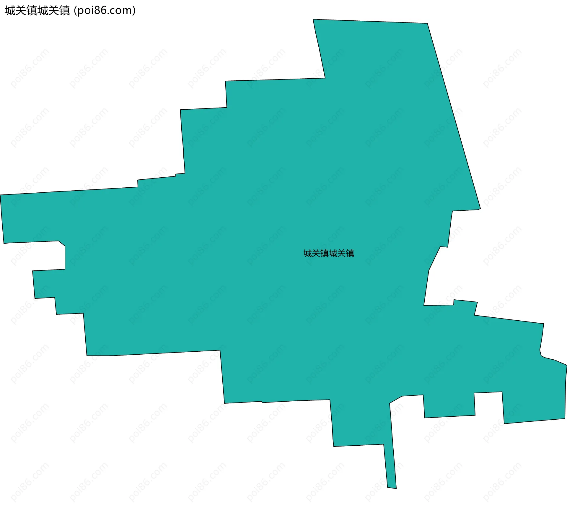 城关镇城关镇边界地图