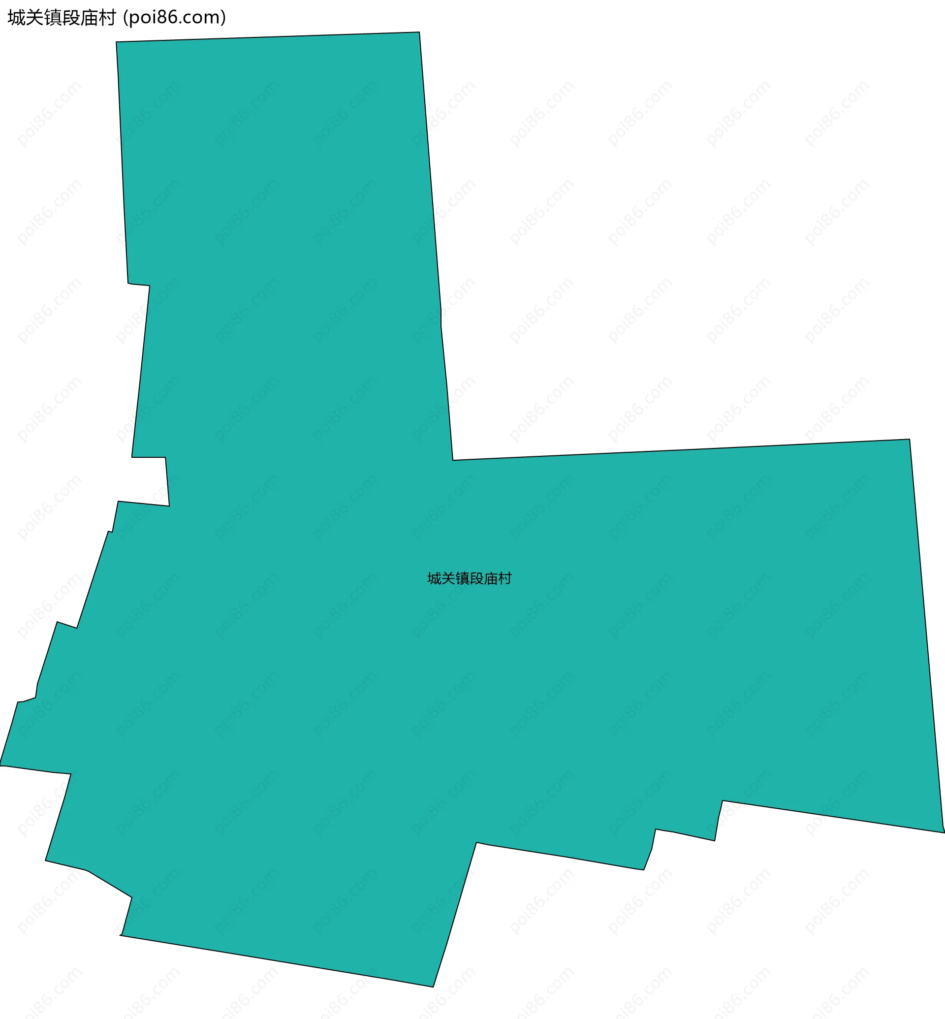 城关镇段庙村边界地图