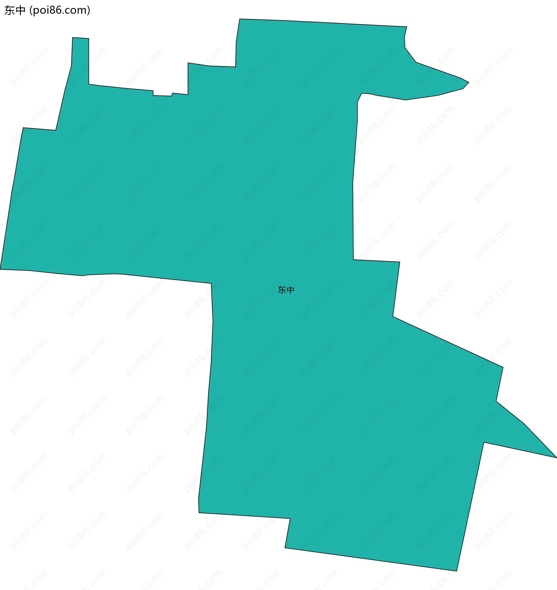 东中边界地图