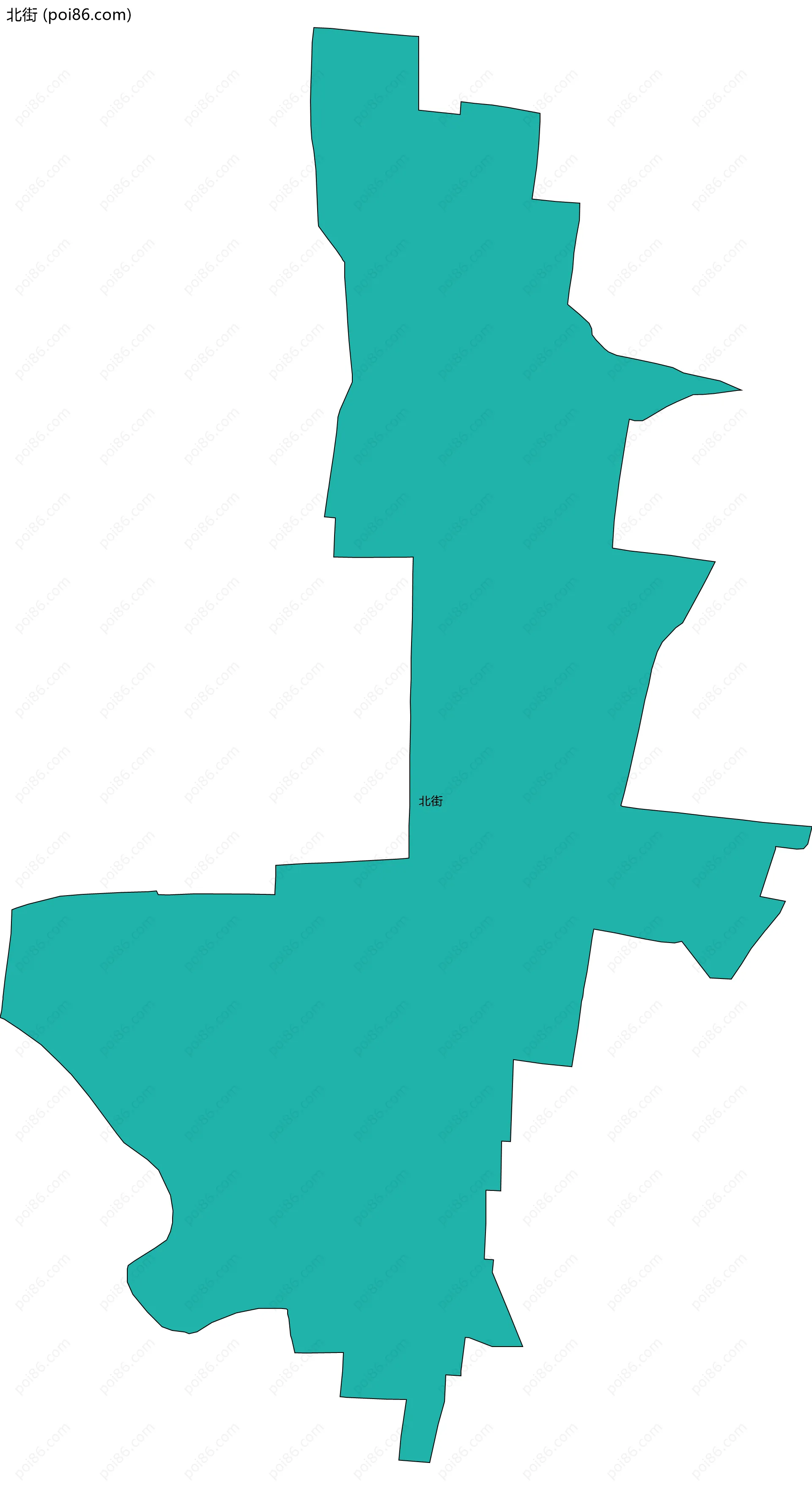 北街边界地图