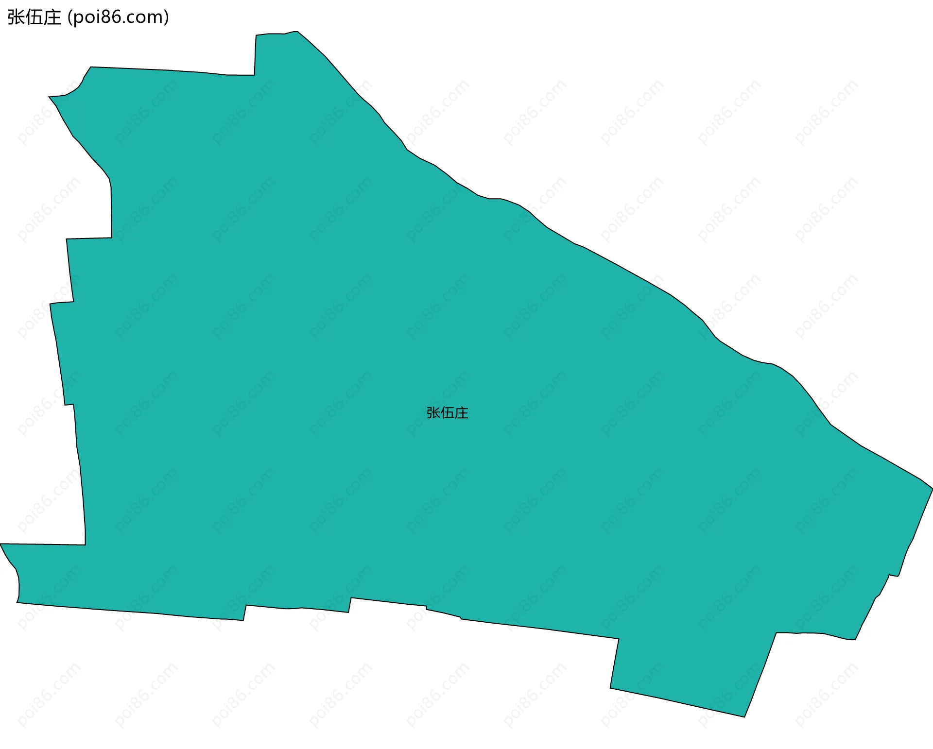 张伍庄边界地图