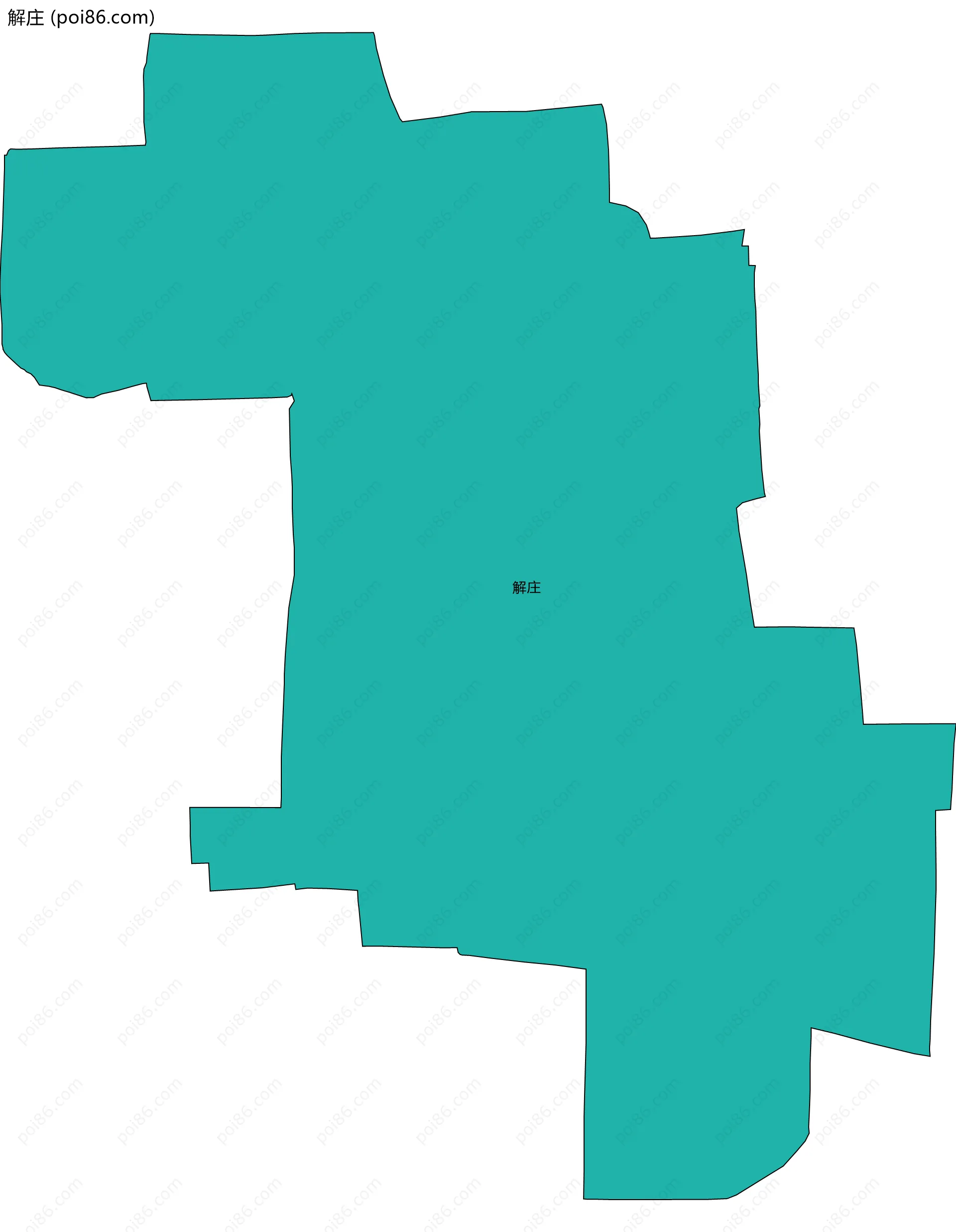 解庄边界地图