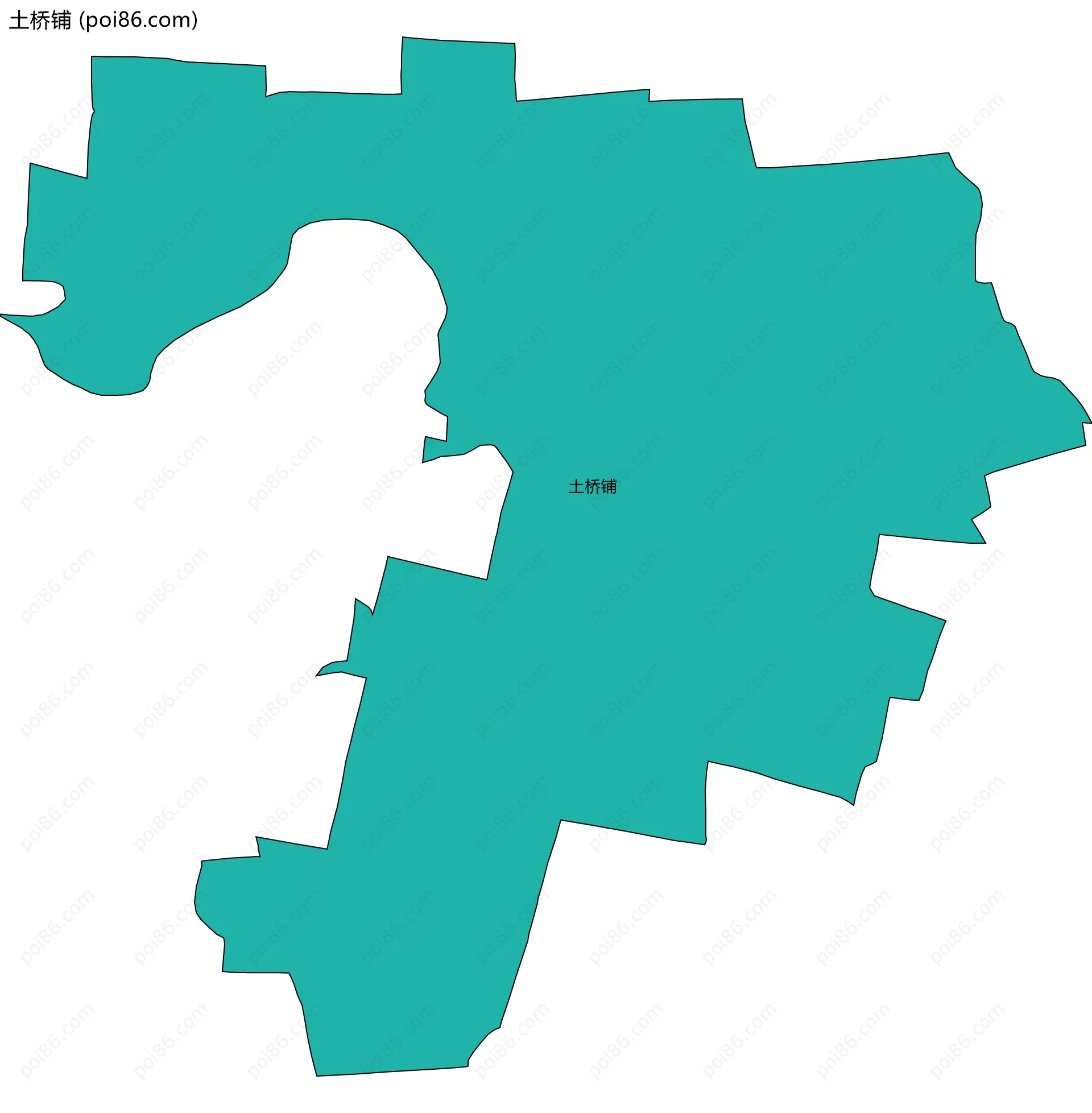 土桥铺边界地图