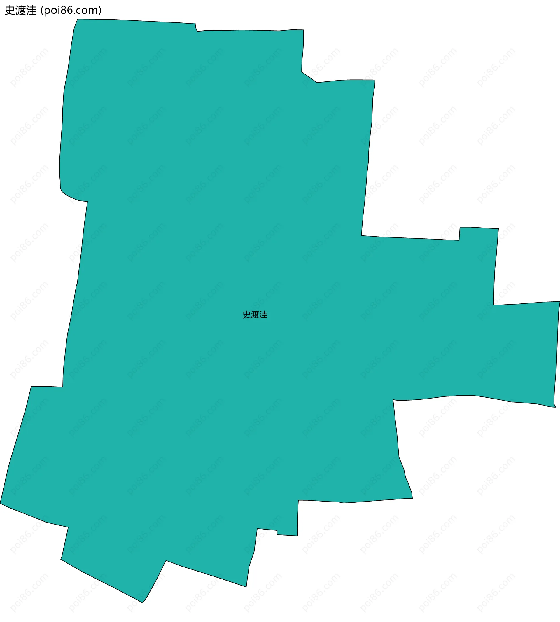 史渡洼边界地图