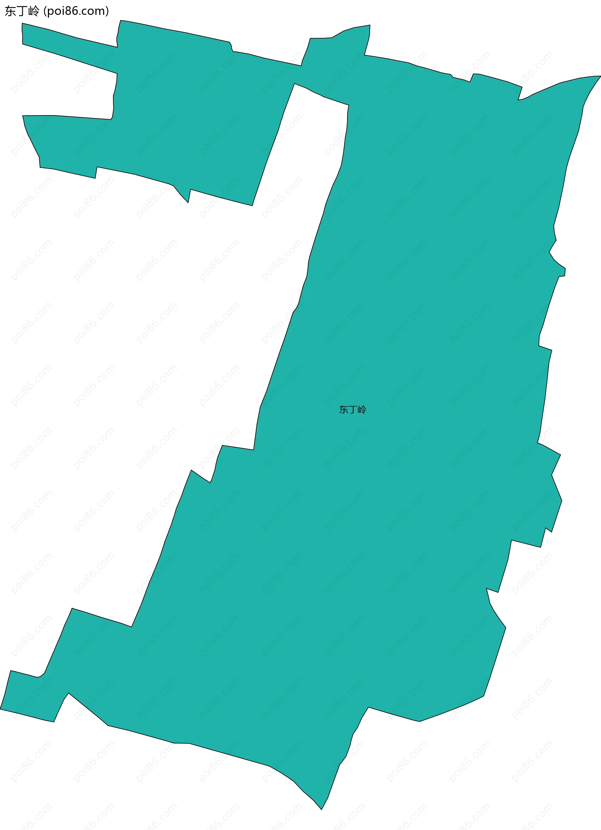 东丁岭边界地图