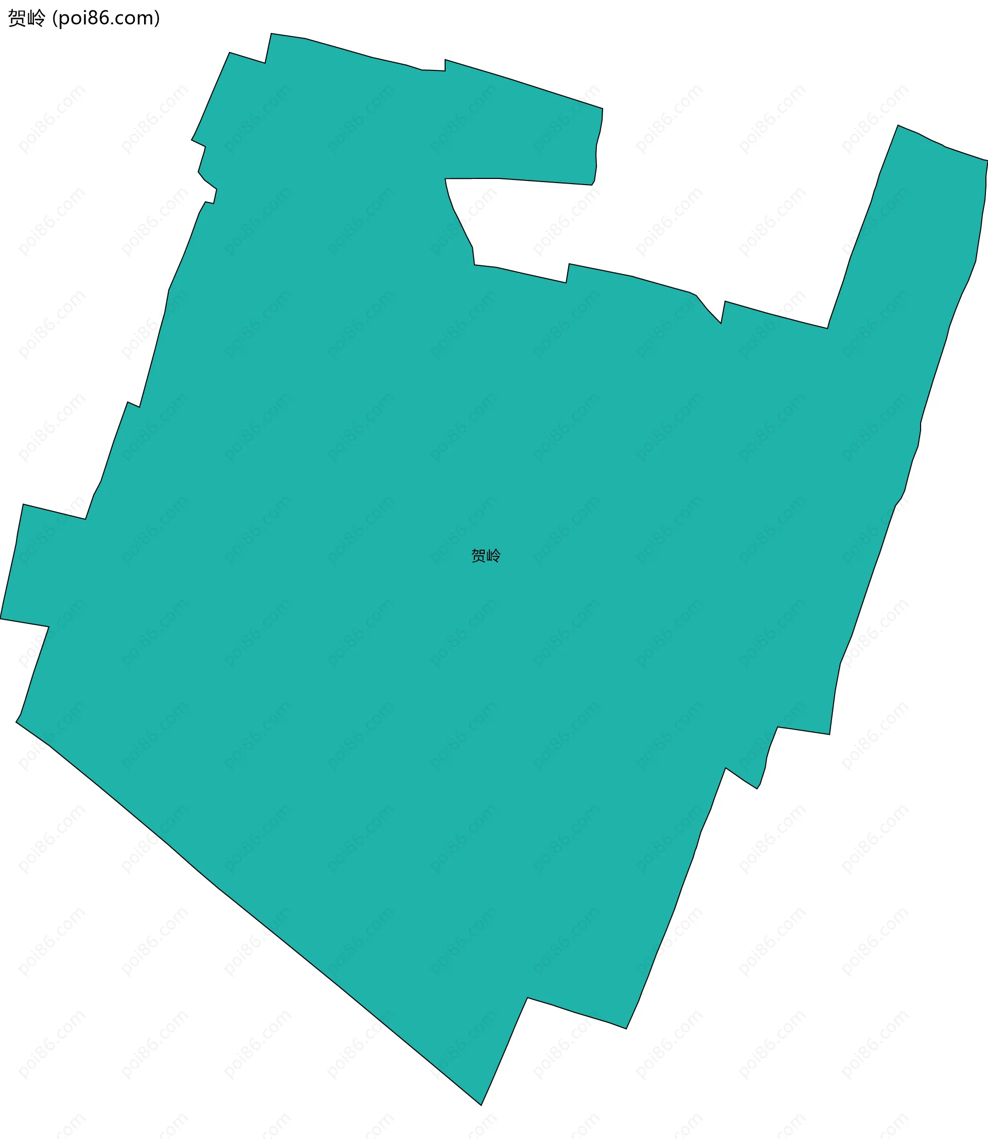 贺岭边界地图