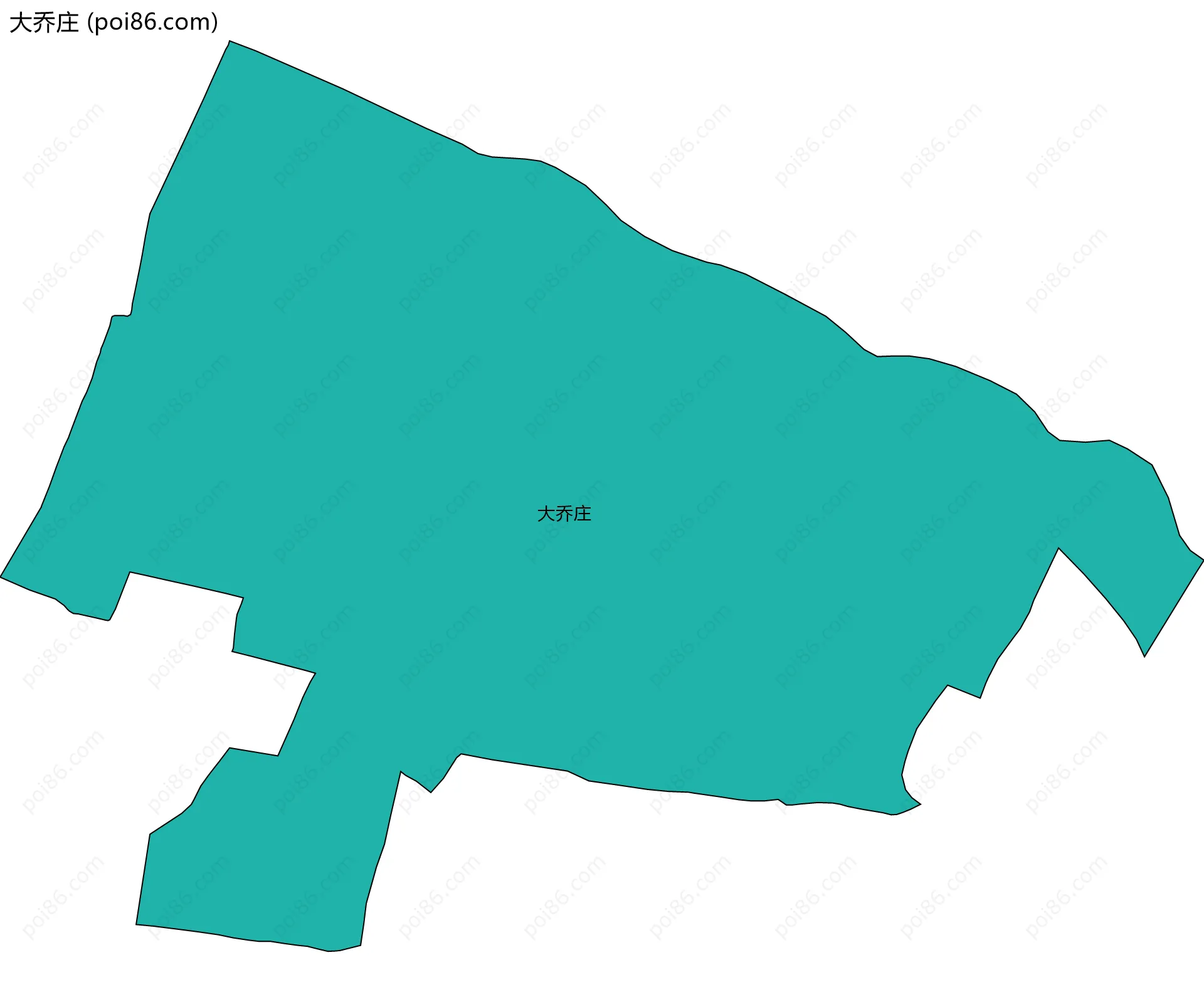 大乔庄边界地图