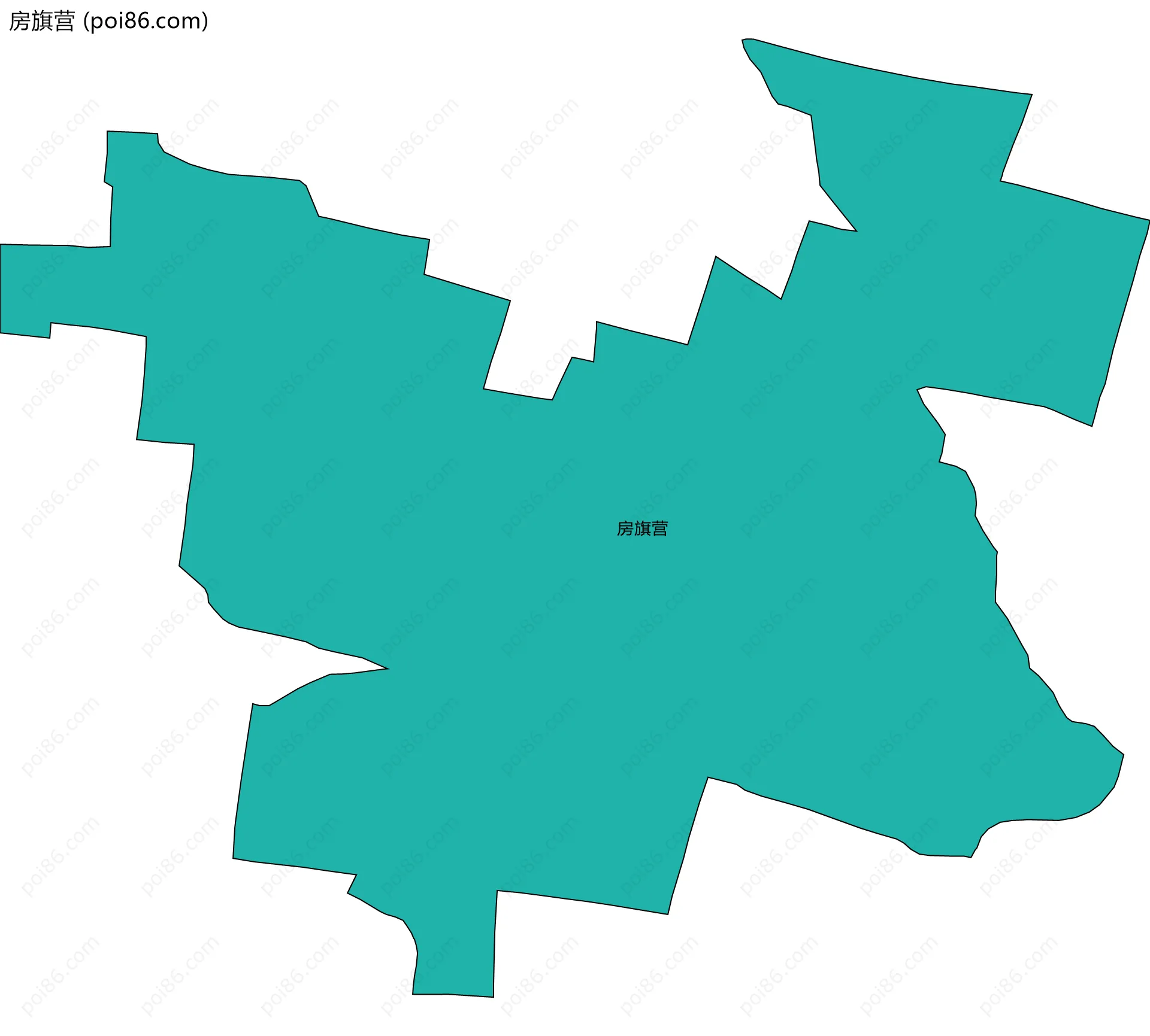 房旗营边界地图