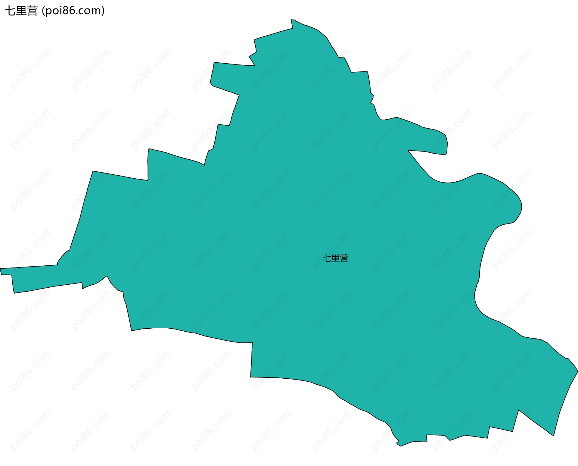 七里营边界地图