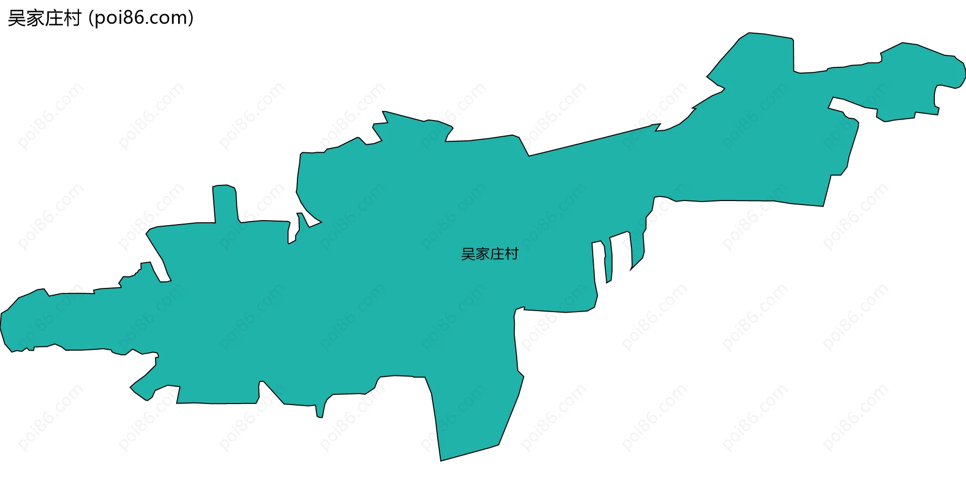 吴家庄村边界地图