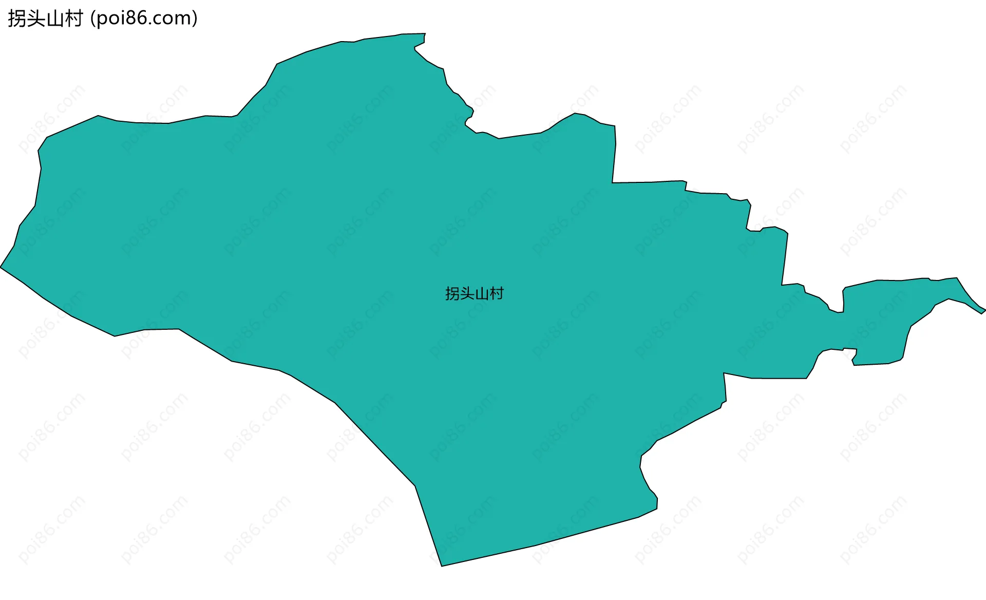 拐头山村边界地图