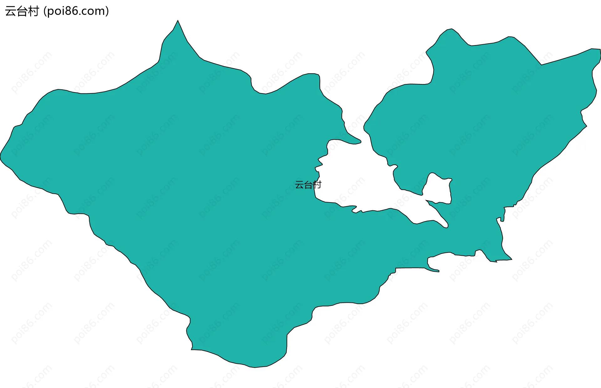 云台村边界地图