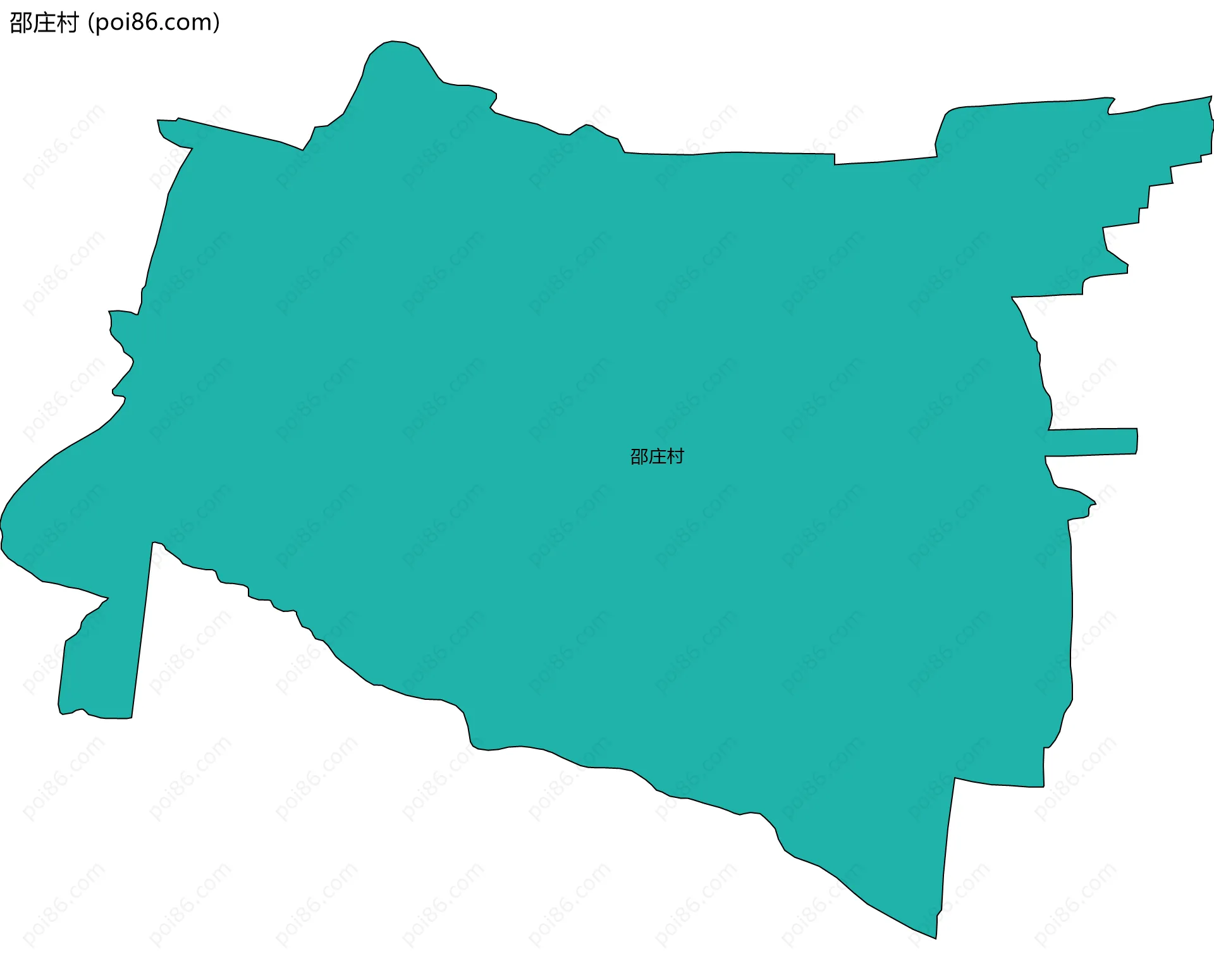 邵庄村边界地图