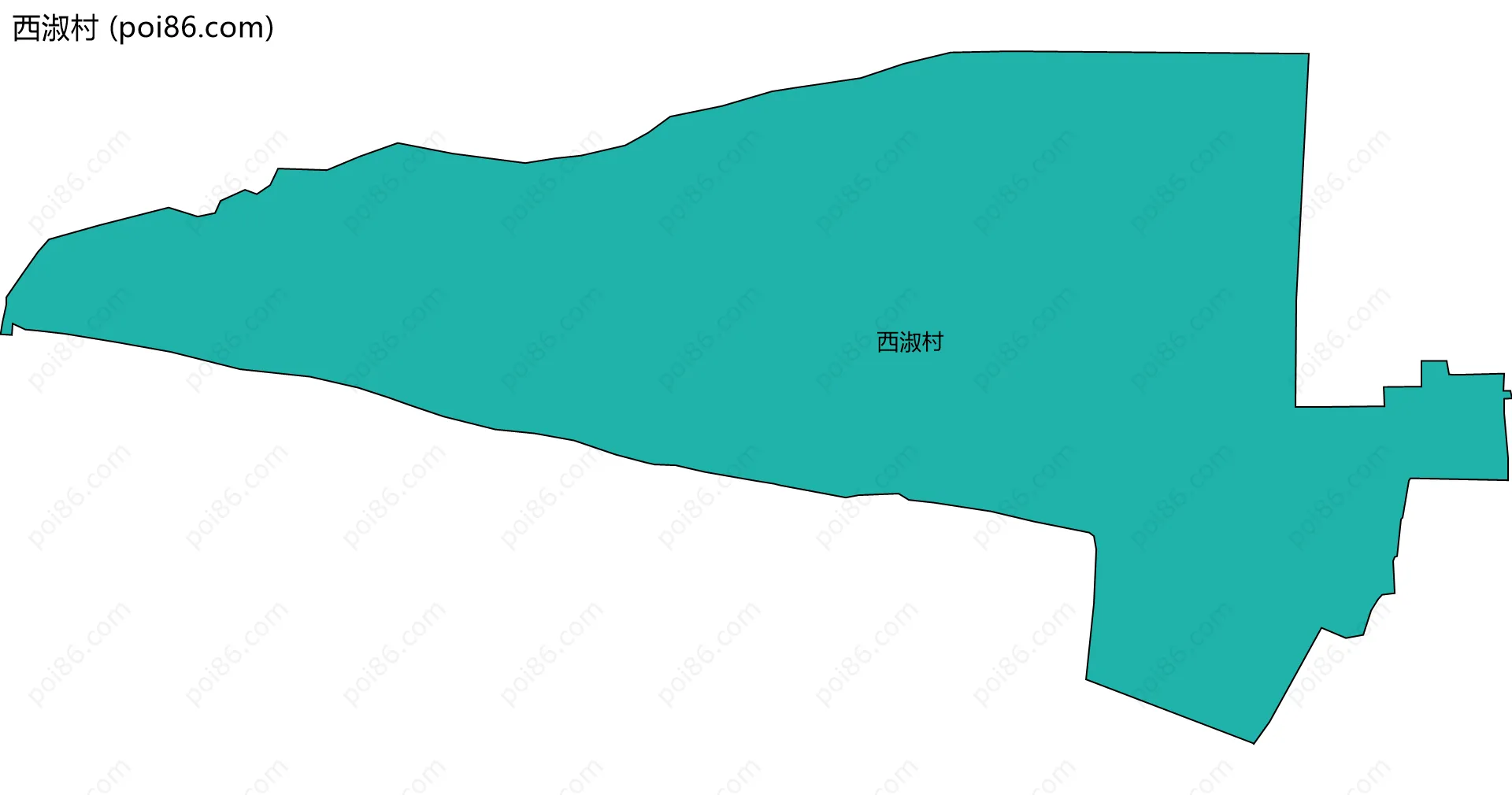 西淑村边界地图