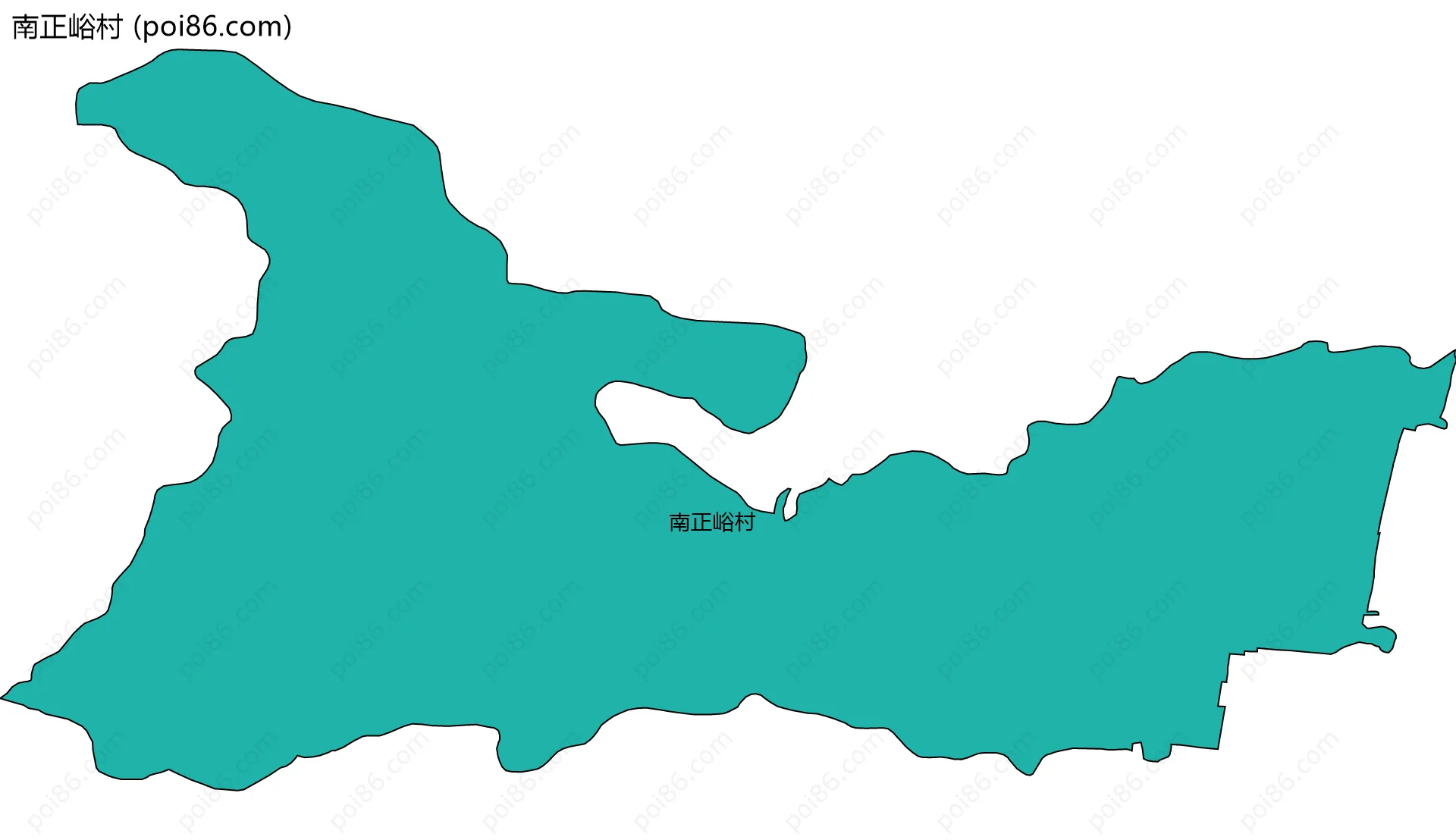 南正峪村边界地图