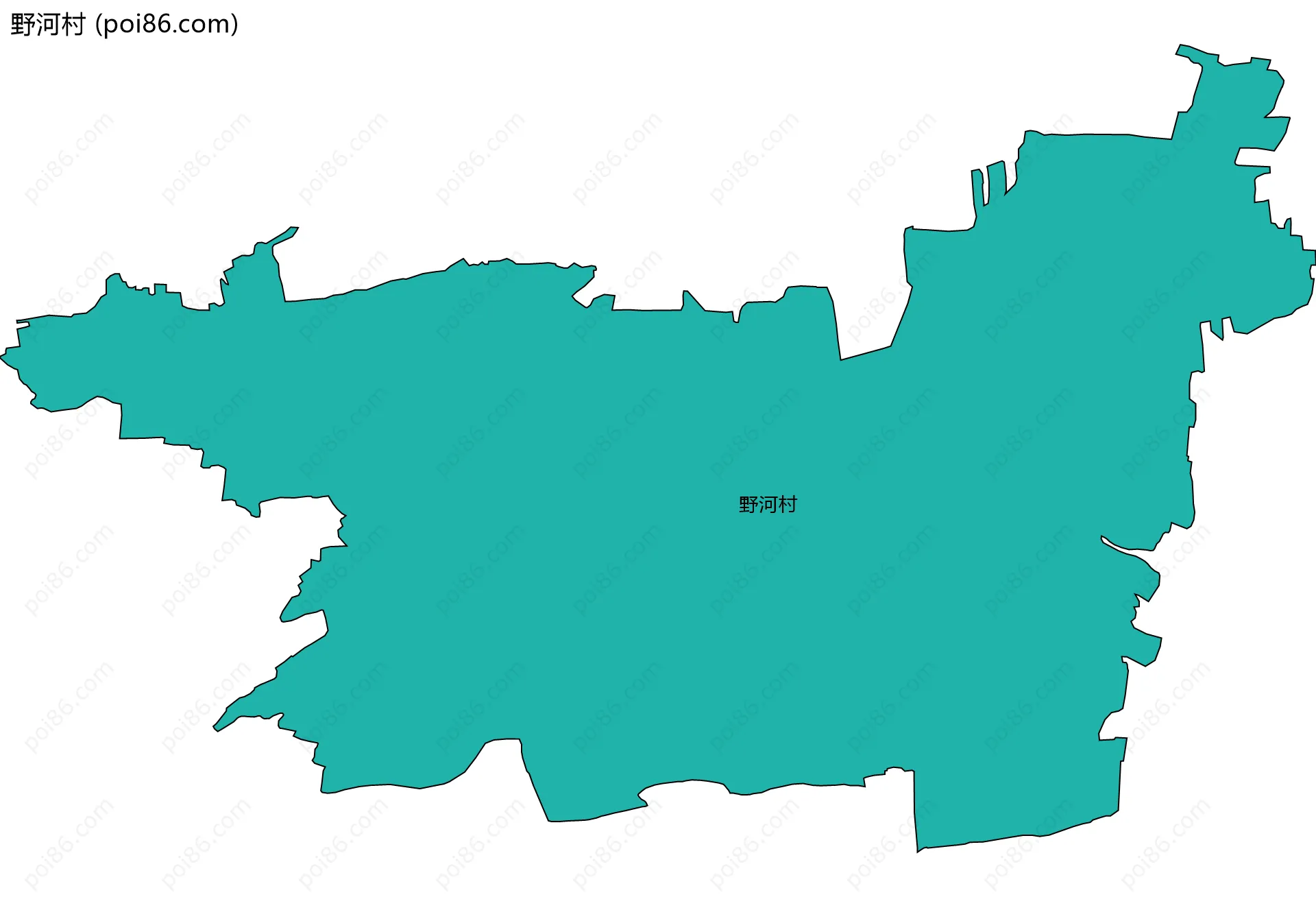 野河村边界地图