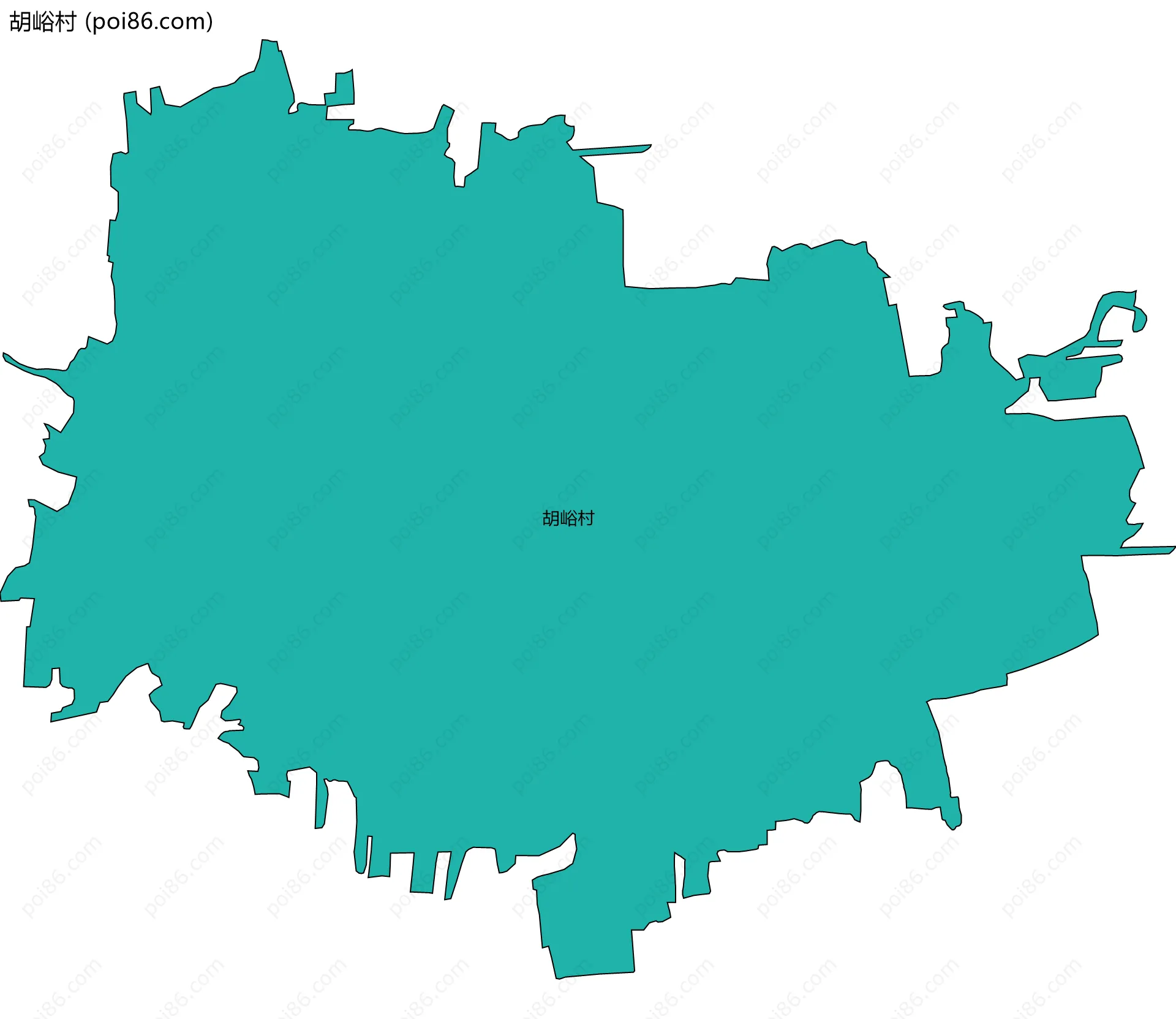 胡峪村边界地图